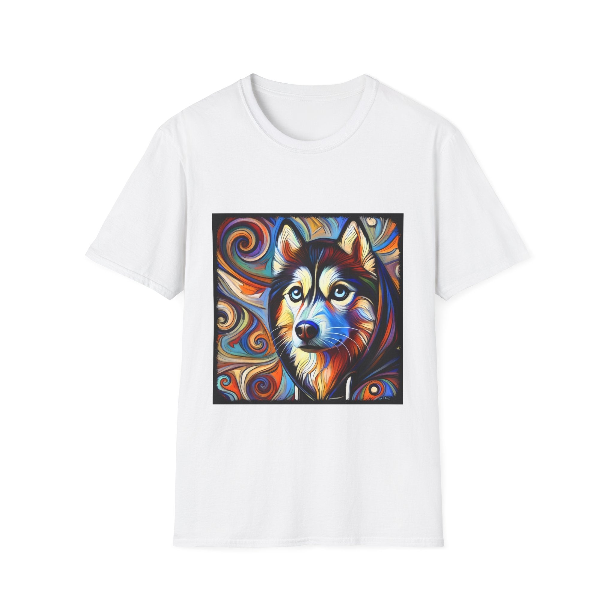 Siberian Husky Relaxed Swirl | Unisex Dog T-Shirt