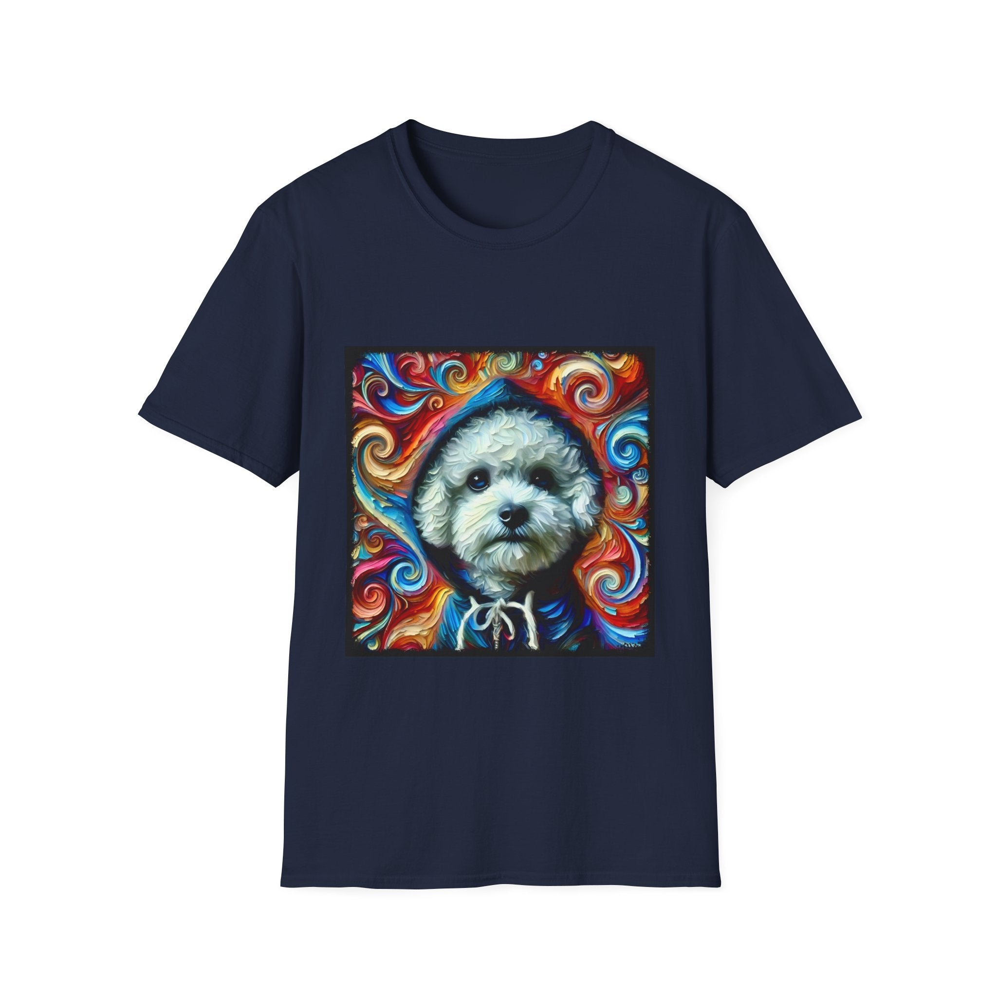 Bichon Frise Street Swirl | Unisex Dog T-Shirt