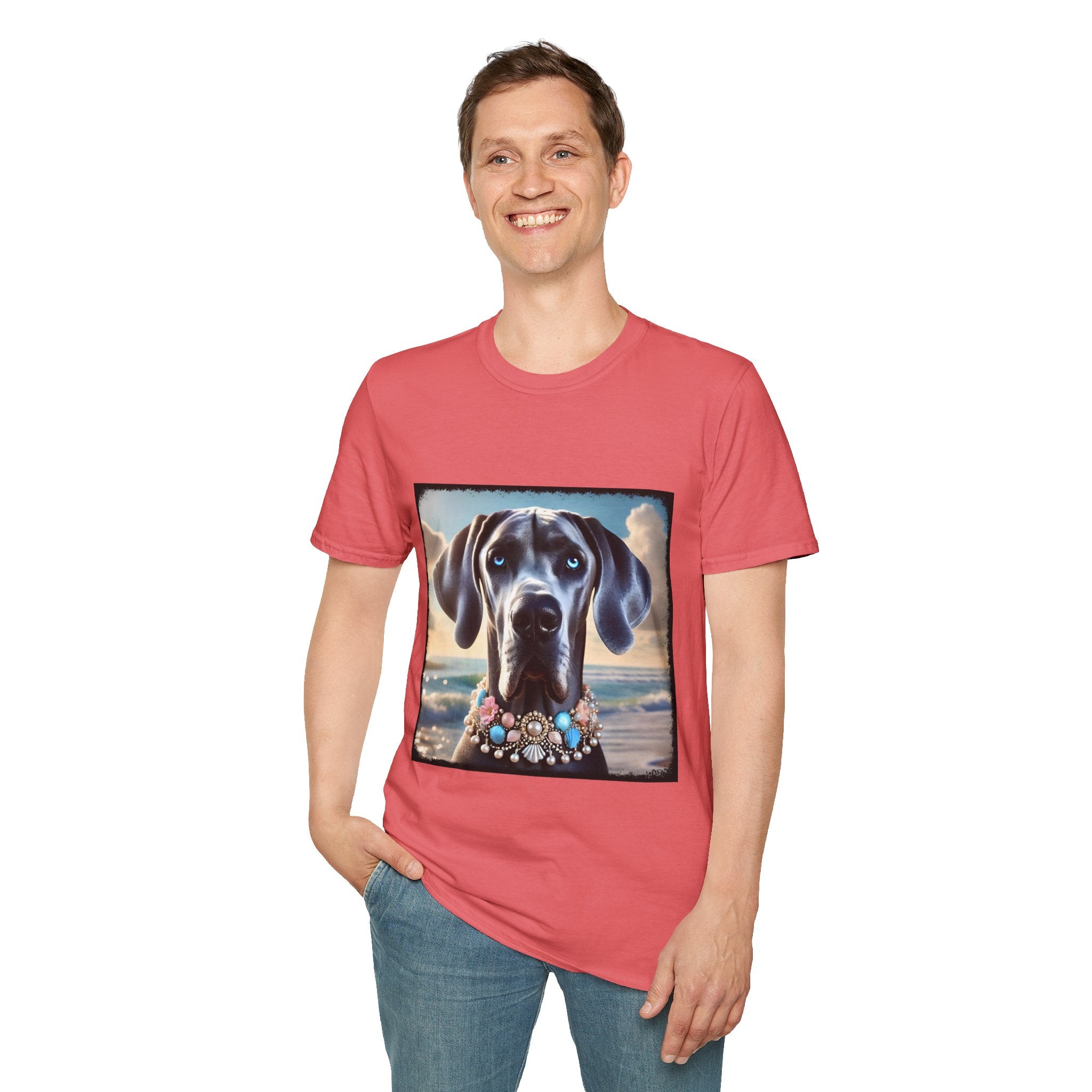 Great Dane Beach Beauty | Unisex Dog T-Shirt