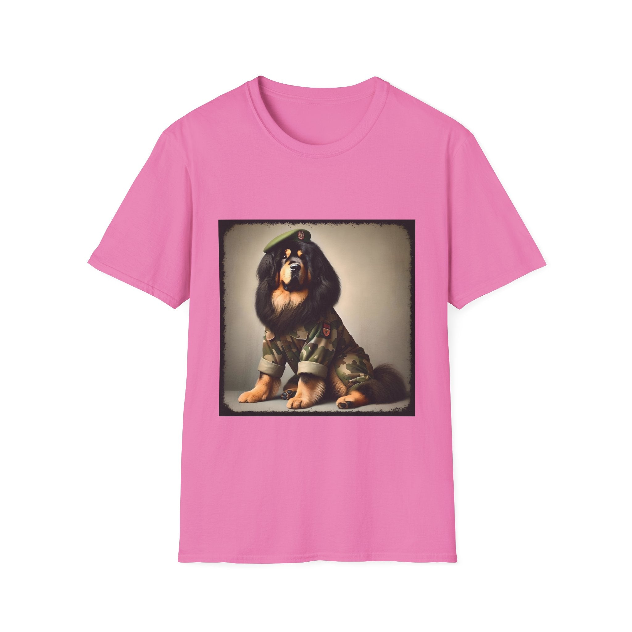 Tibetan Mastiff Camo Cutie | Unisex Dog T-Shirt