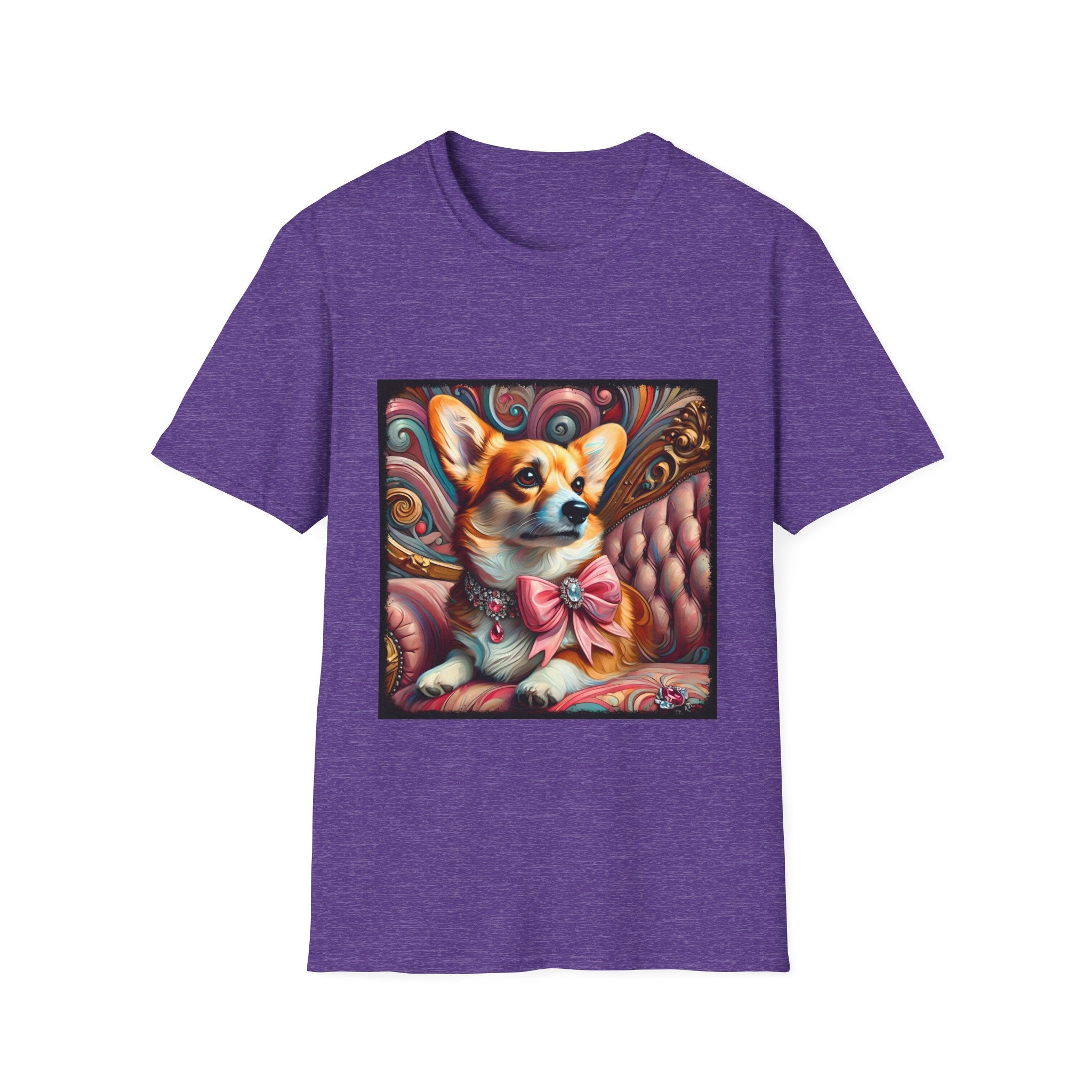 Pembroke Welsh Corgi Pink Swirl | Unisex Dog T-Shirt