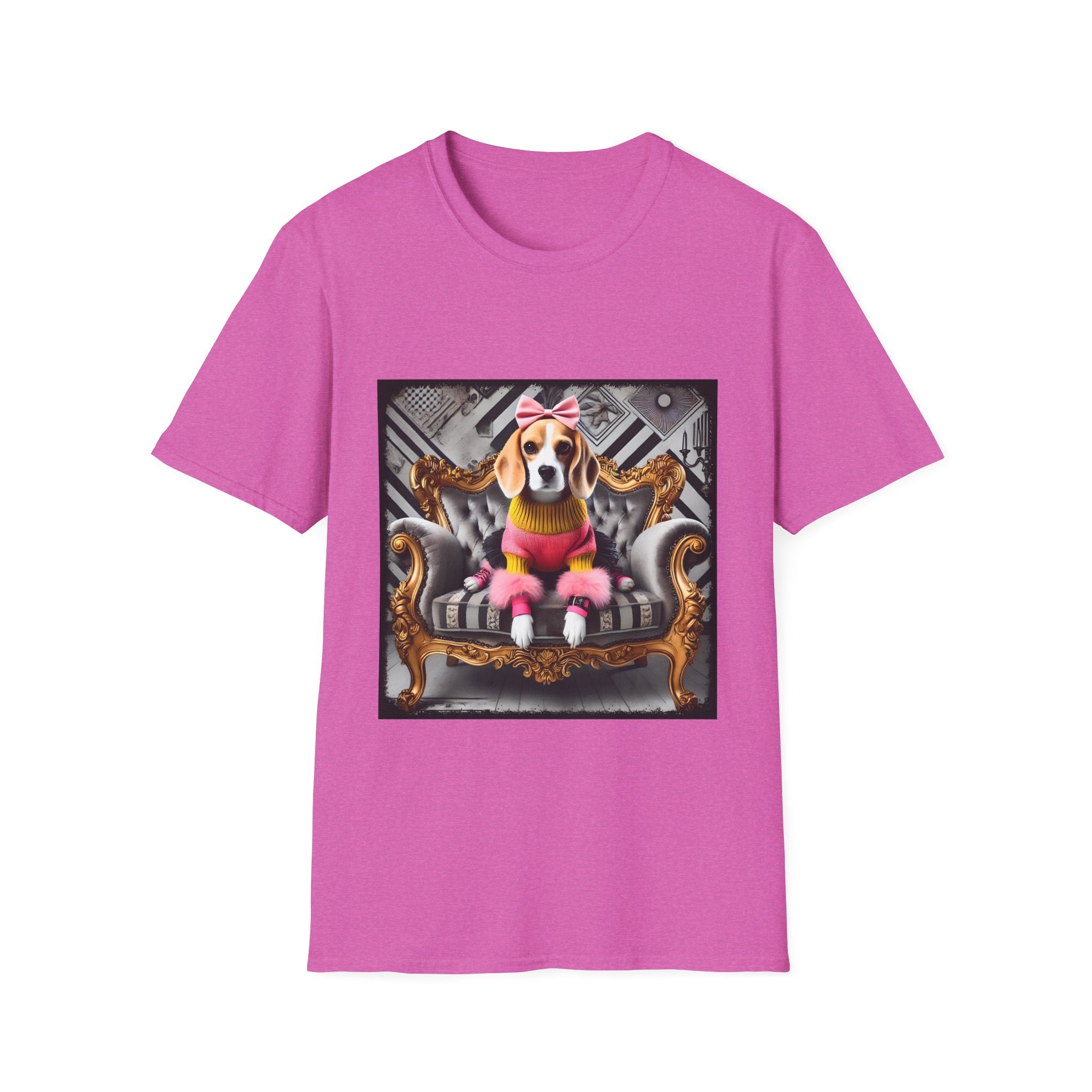 Beagle Pink Diva | Unisex Dog T-Shirt