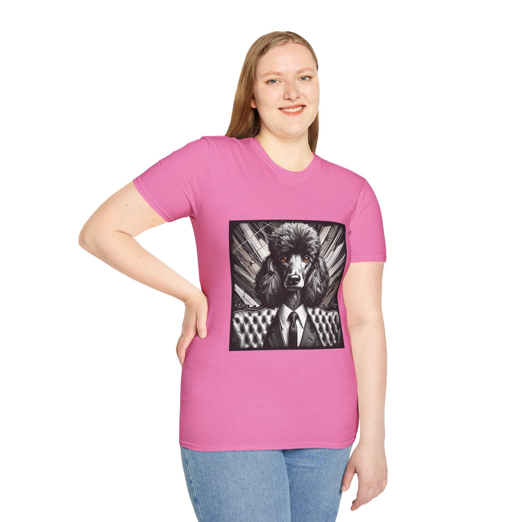 Poodle B&W Bold Eyes II | Unisex Dog T-Shirt