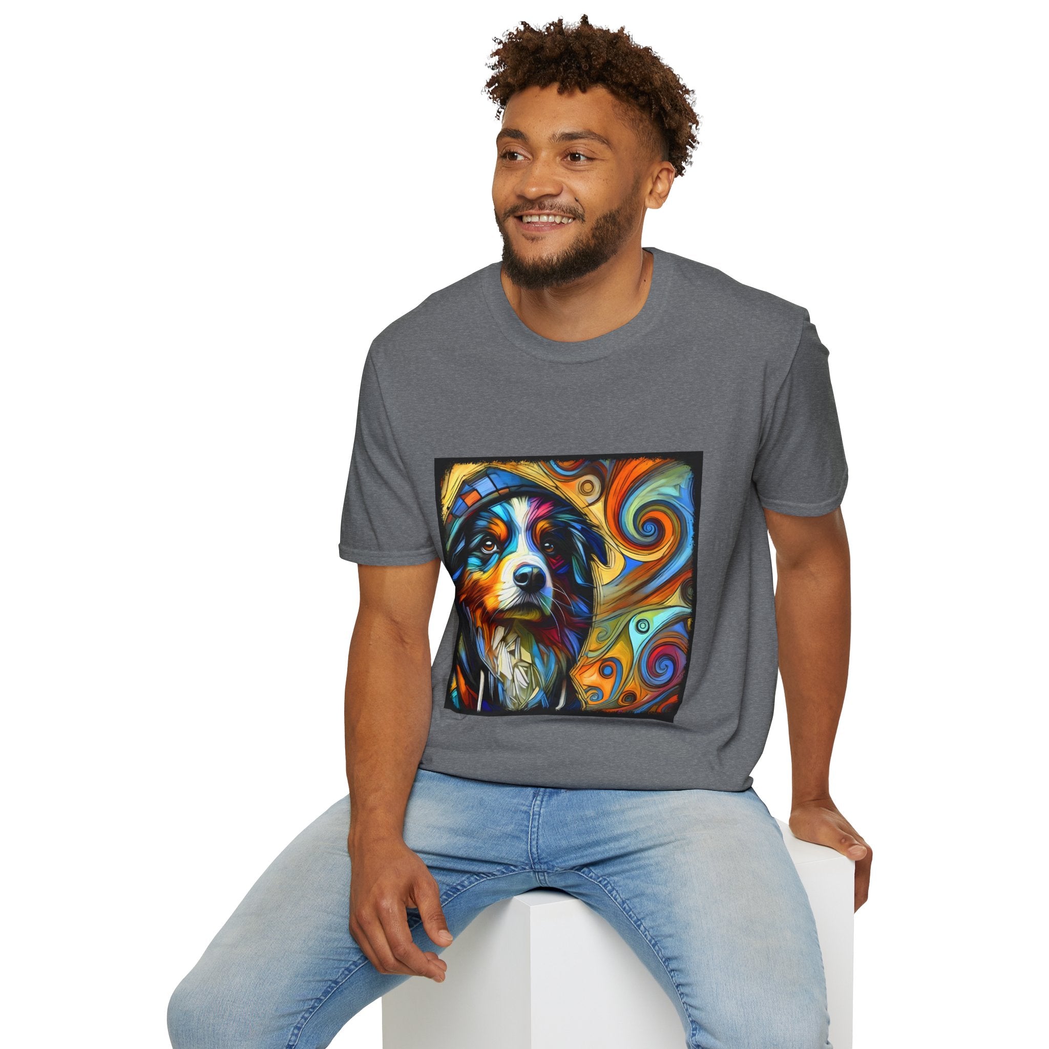Australian Shepherd Relaxed Swirl | Unisex Dog T-Shirt