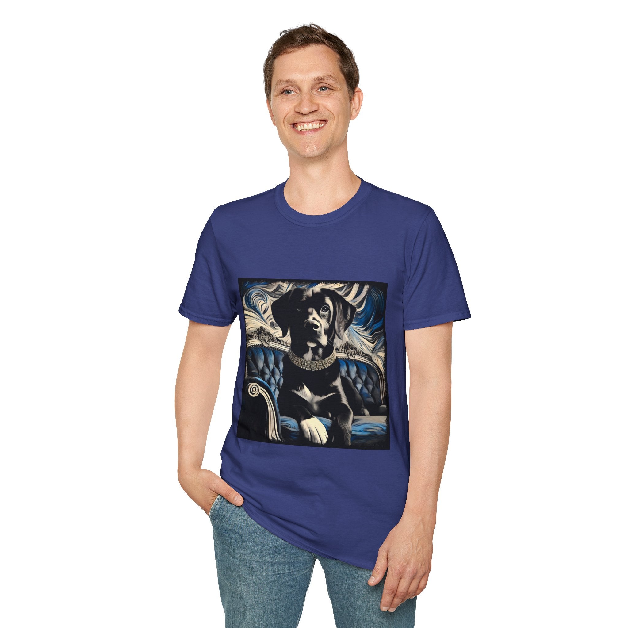 Labrador Retriever Blue and Black Swirl | Unisex Dog T-Shirt