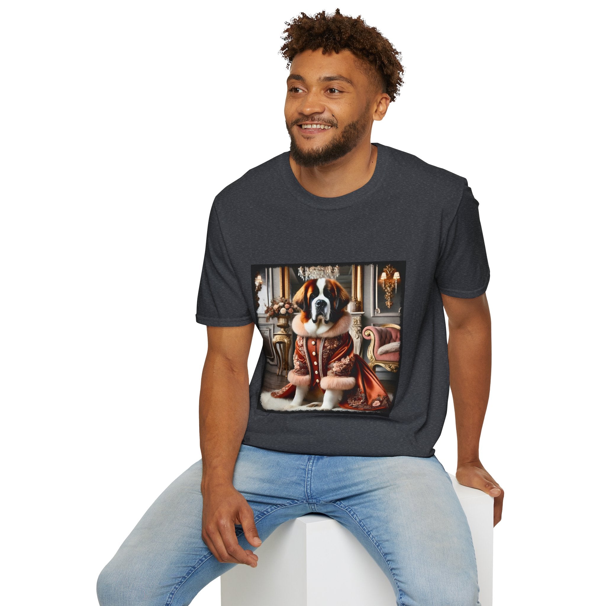 Saint Bernard Bougie Babe | Unisex Dog T-Shirt