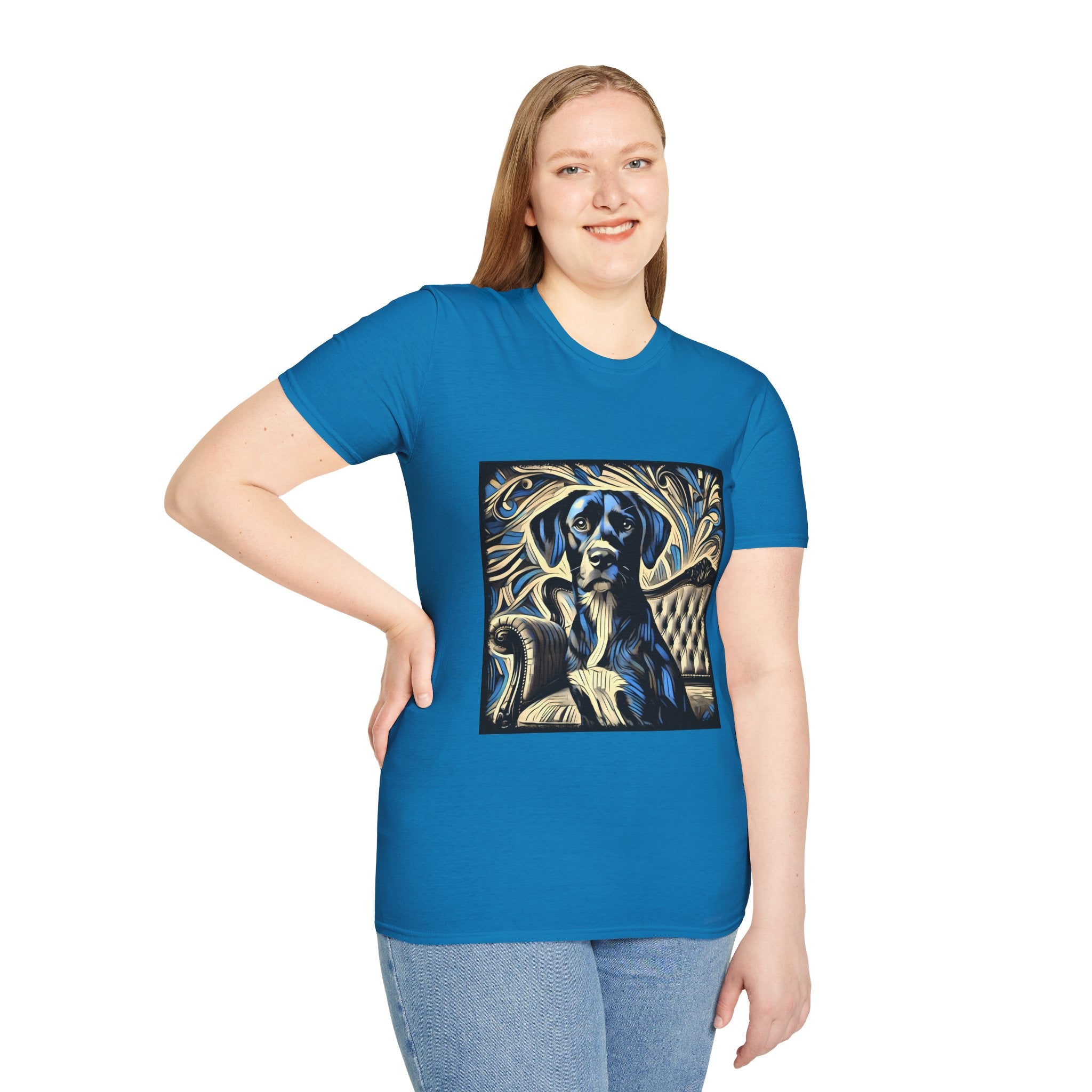 Labrador Retriever Blue Swirl | Unisex Dog T-Shirt