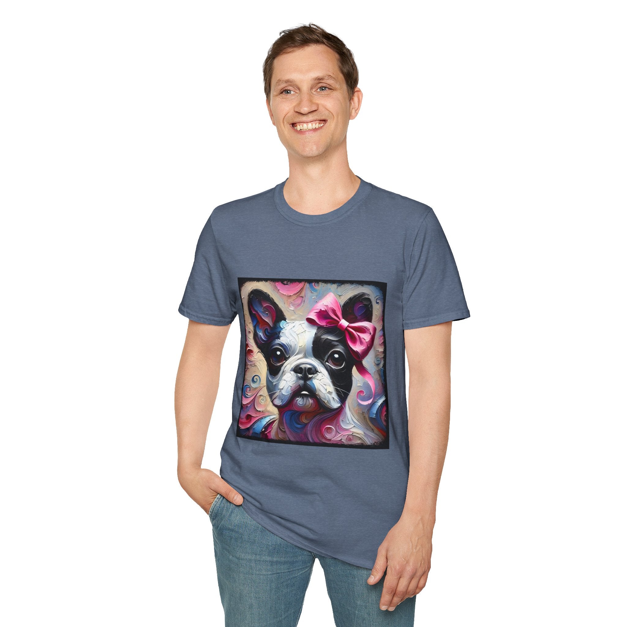 French Bulldog Textured Swirl | Unisex Dog T-Shirt