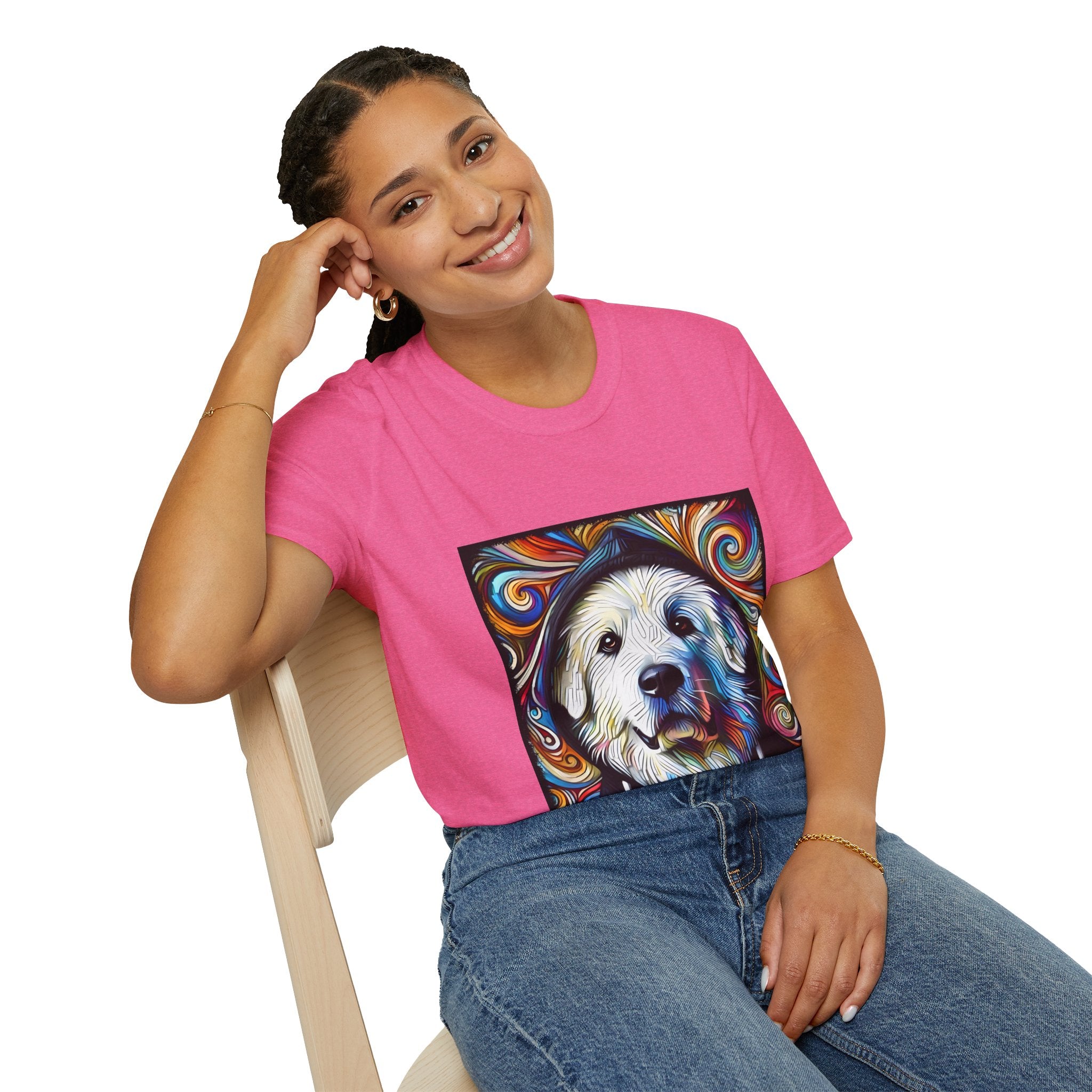Great Pyrenees Relaxed Swirl | Unisex Dog T-Shirt