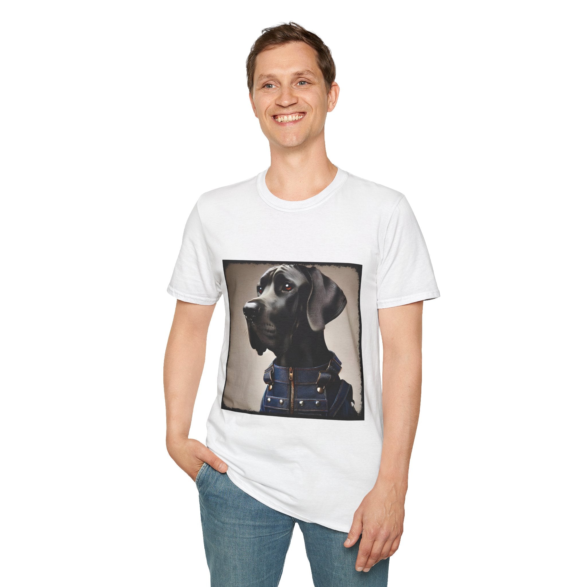 Great Dane Dapper Denim | Unisex Dog T-Shirt