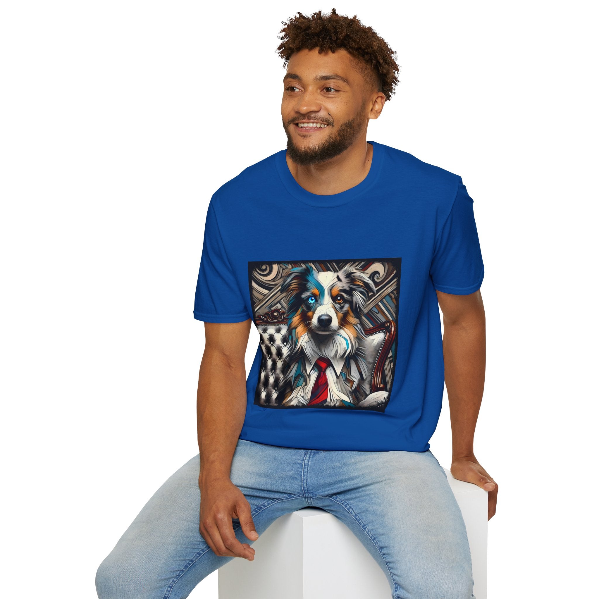 Miniature American Shepherd Bold Gentleman |  Unisex Dog T-Shirt