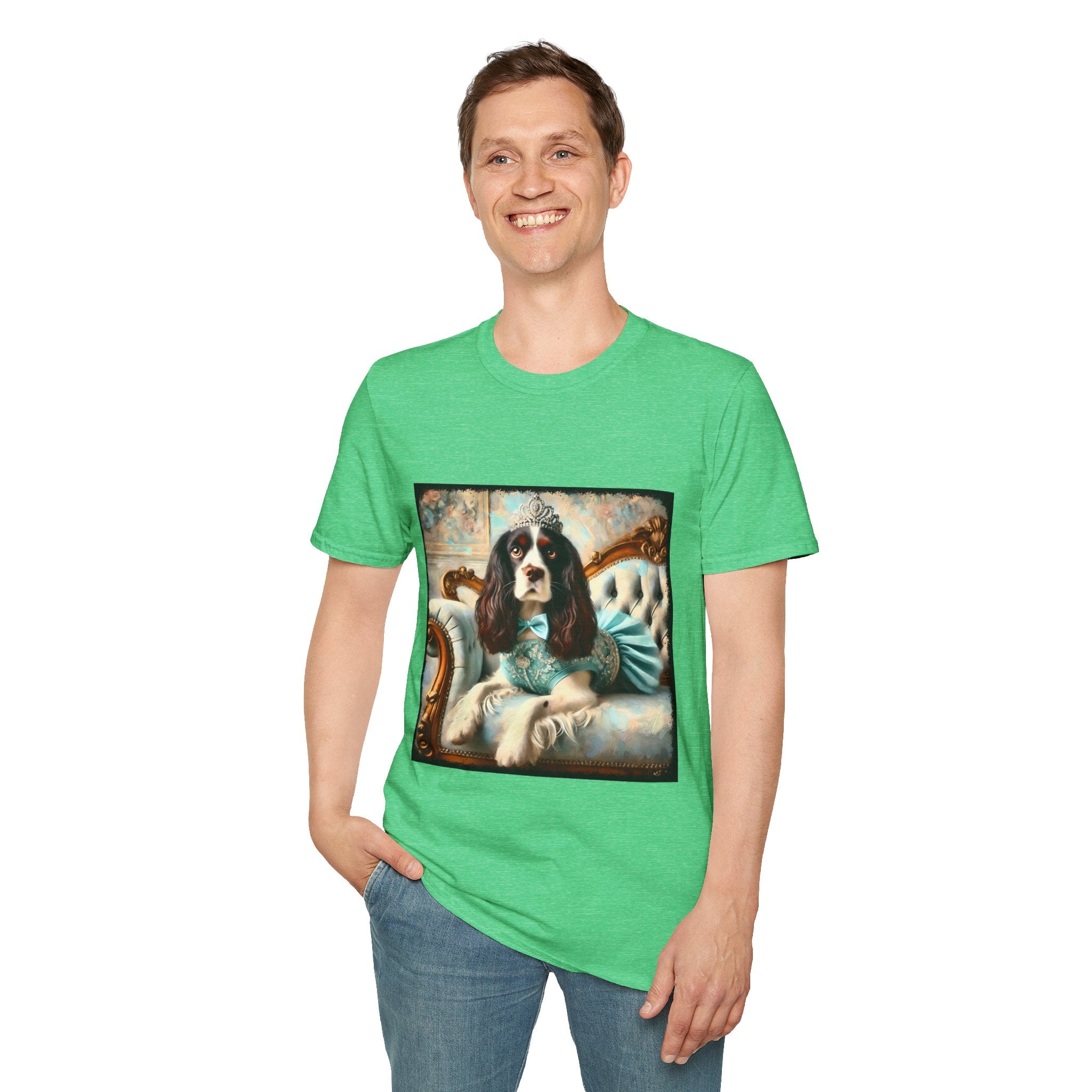 English Springer Spaniel Teal Princess Classic | Unisex Dog T-Shirt