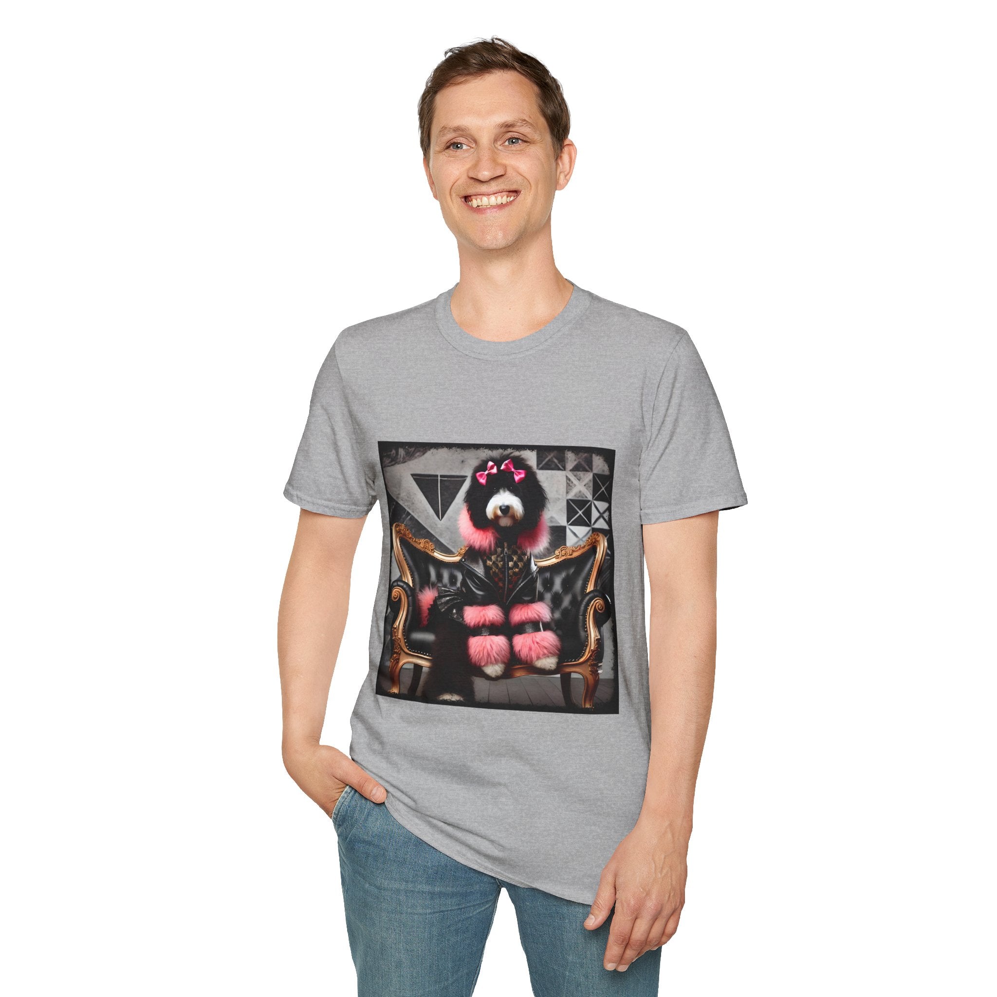 Bernedoodle Chic Rocker | Unisex Dog T-Shirt