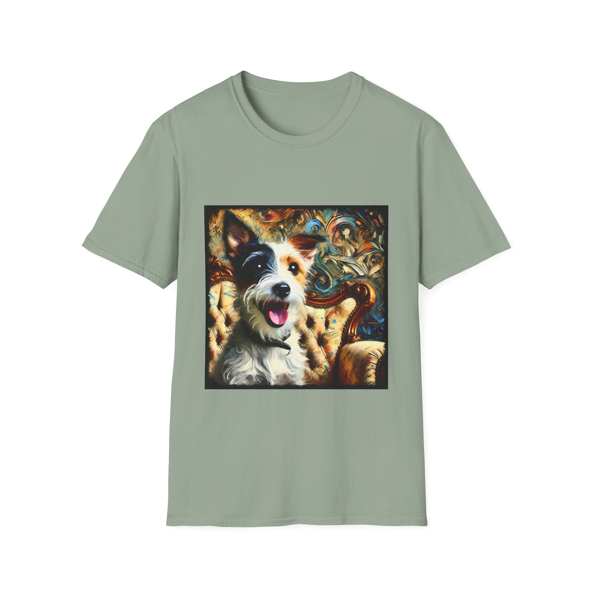 Jack Russell Terrier Blissful Swirl | Unisex Softstyle T-Shirt
