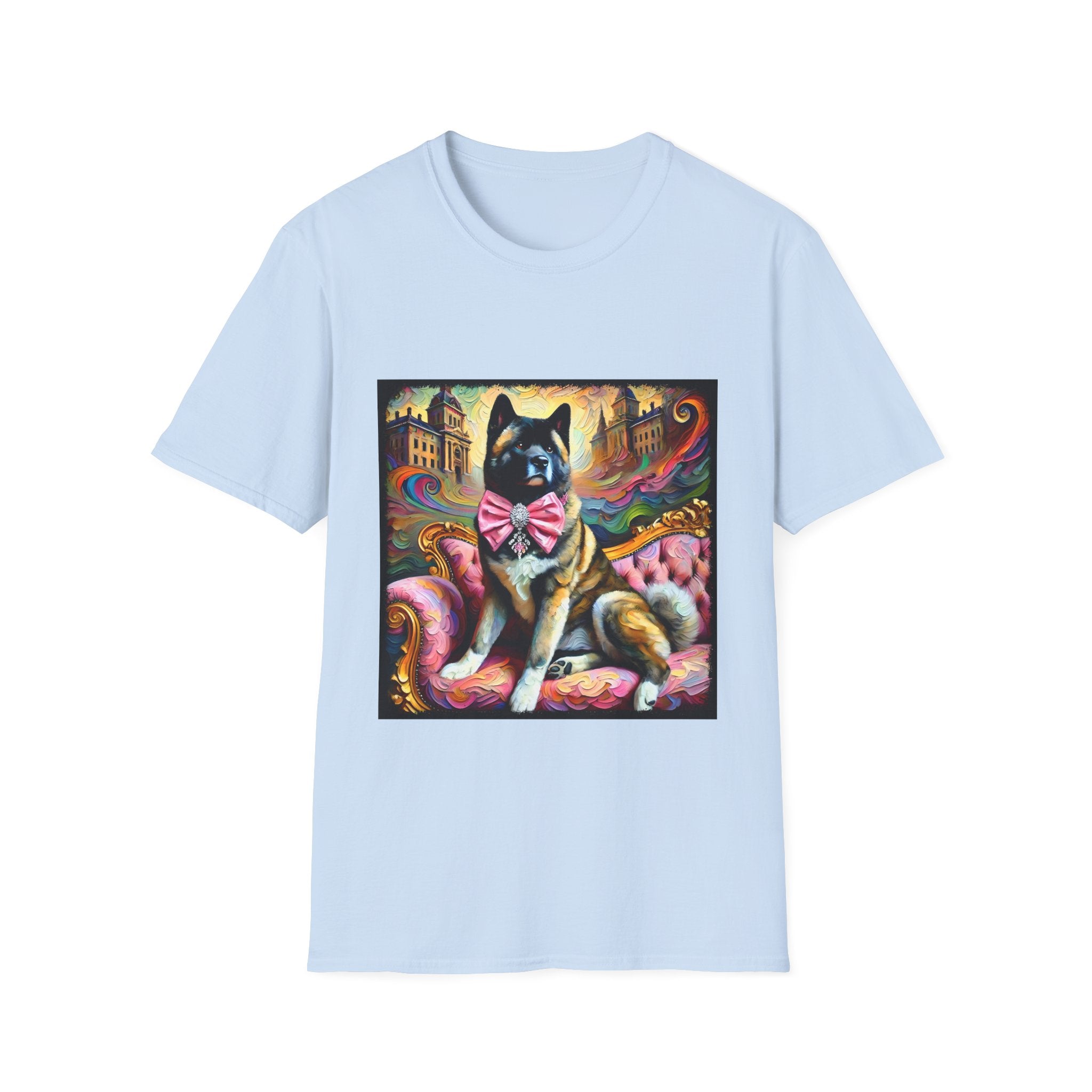 Akita Diamond Bow Classic | Unisex Dog T-Shirt