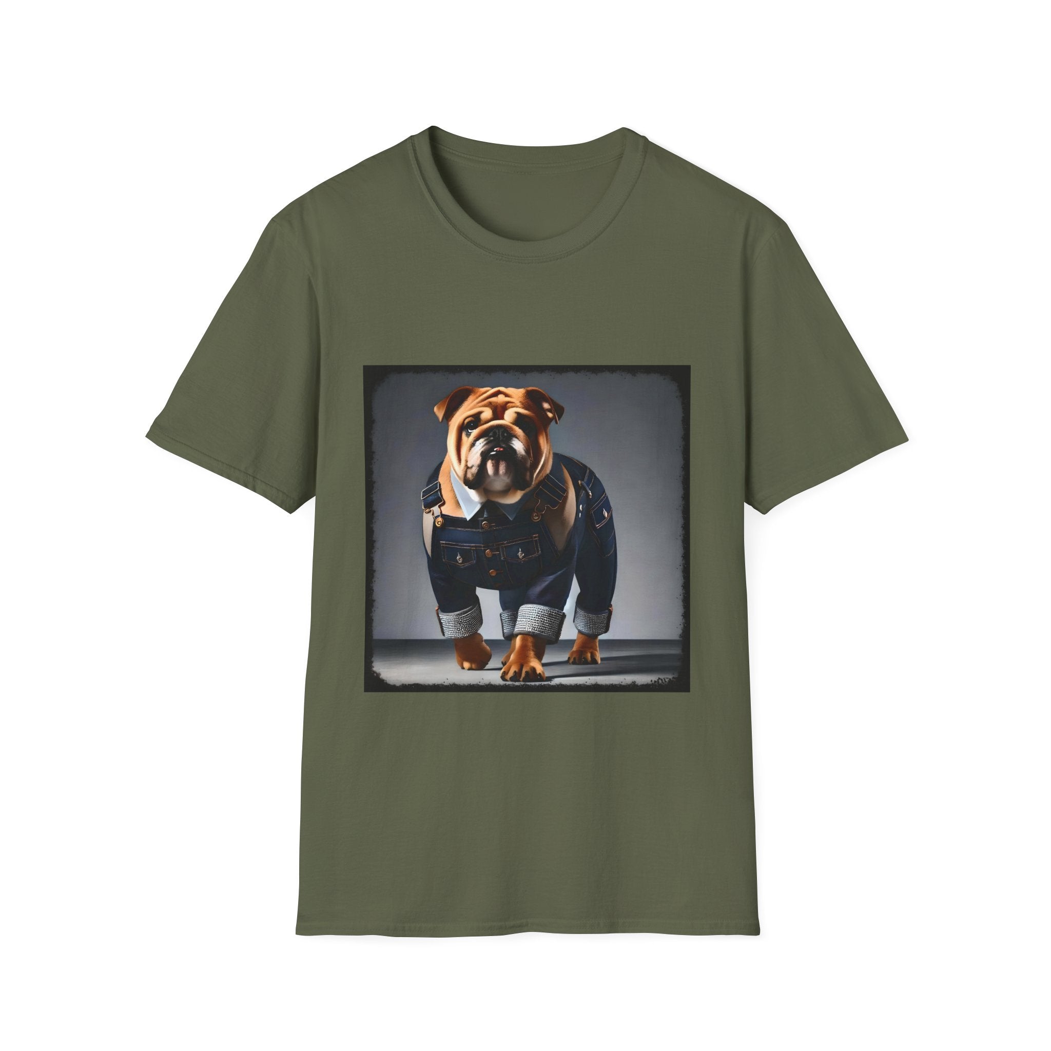 Bulldog Denim Dream | Unisex Dog T-Shirt