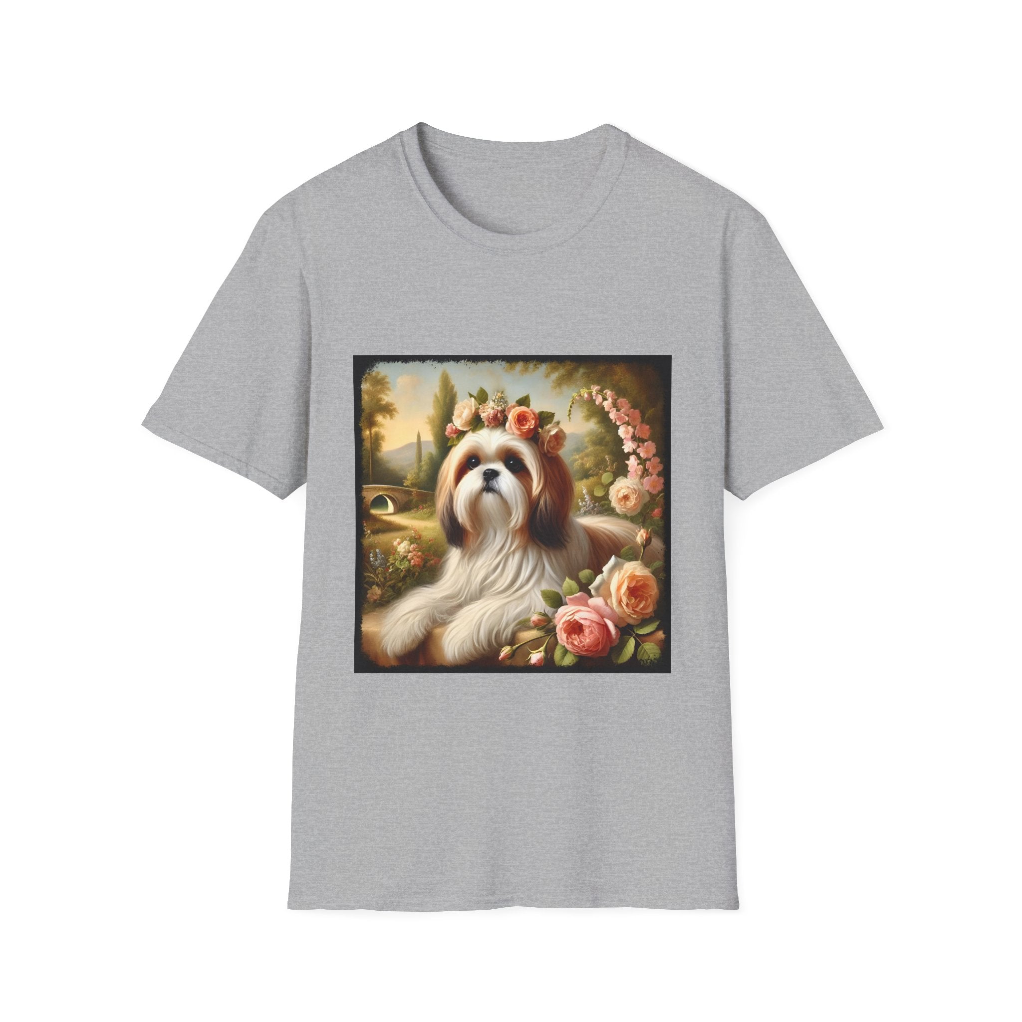 Shih Tzu Botanical Beauty | Unisex Dog T-Shirt