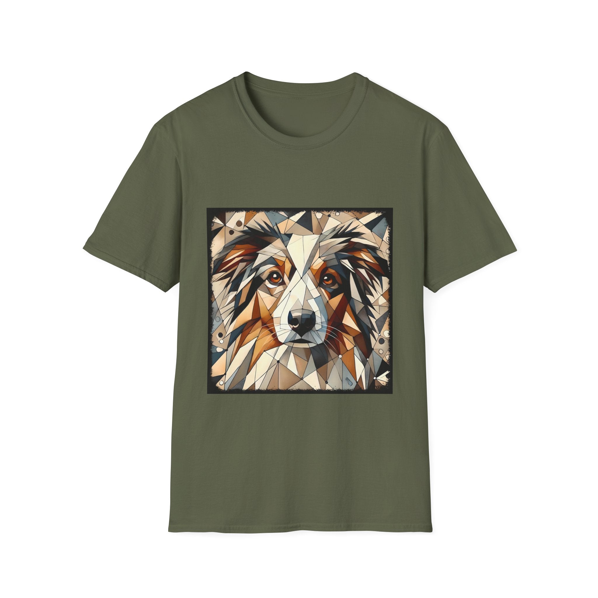 Australian Shepherd Warm Geometric | Unisex Dog T-Shirt