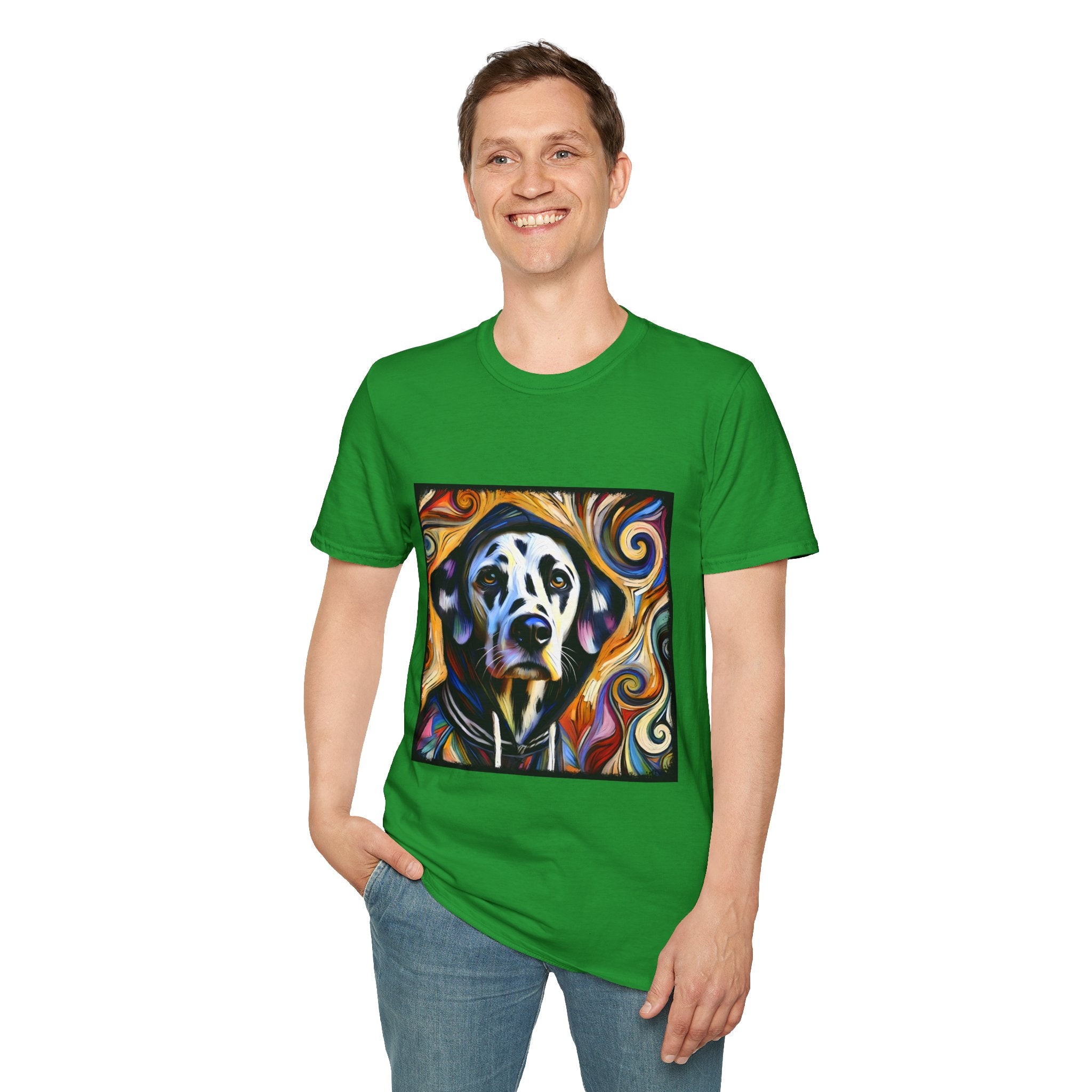 Dalmatian Relaxed Swirl | Unisex Dog T-Shirt