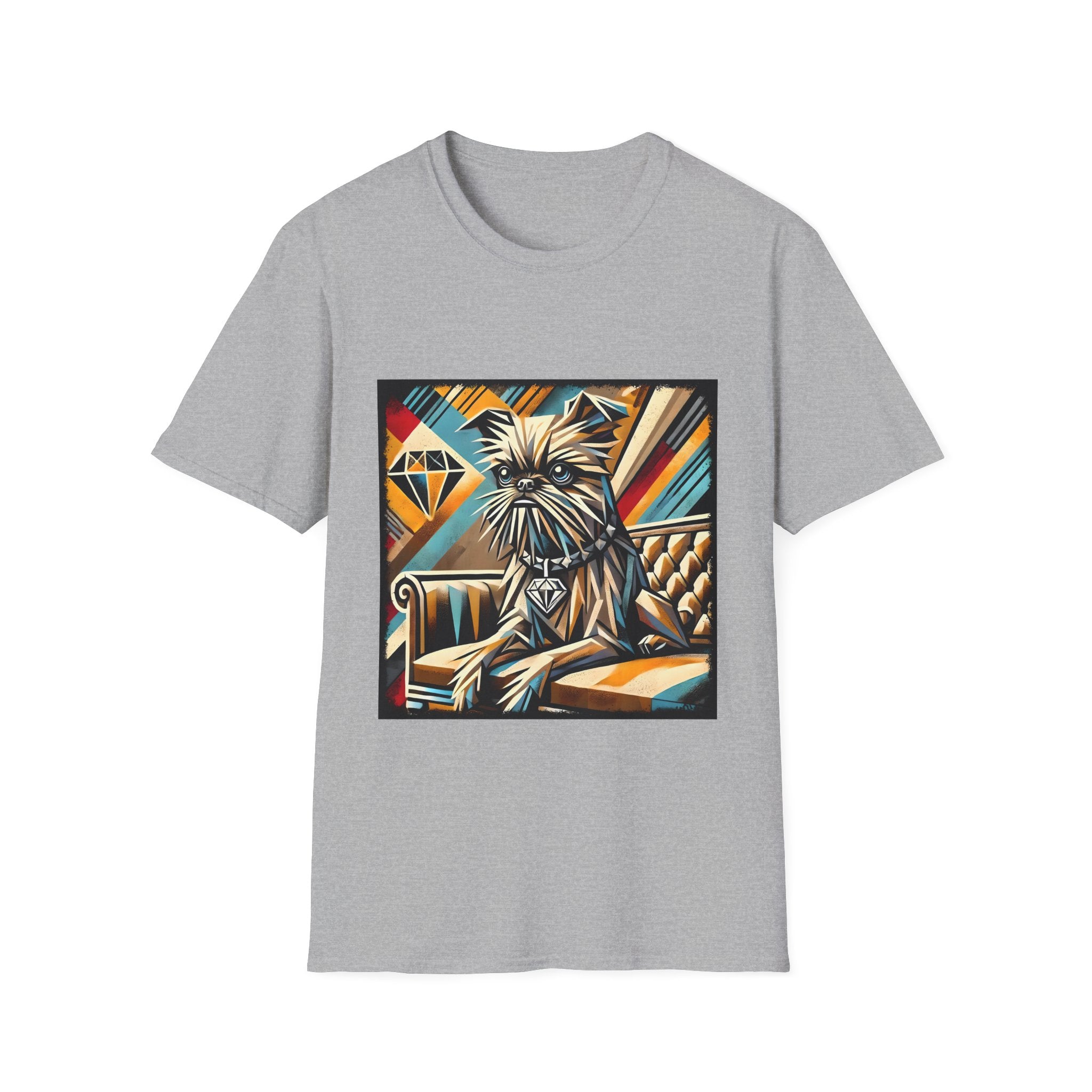 Brussels Griffon Vivid Geometric | Unisex Dog T-Shirt