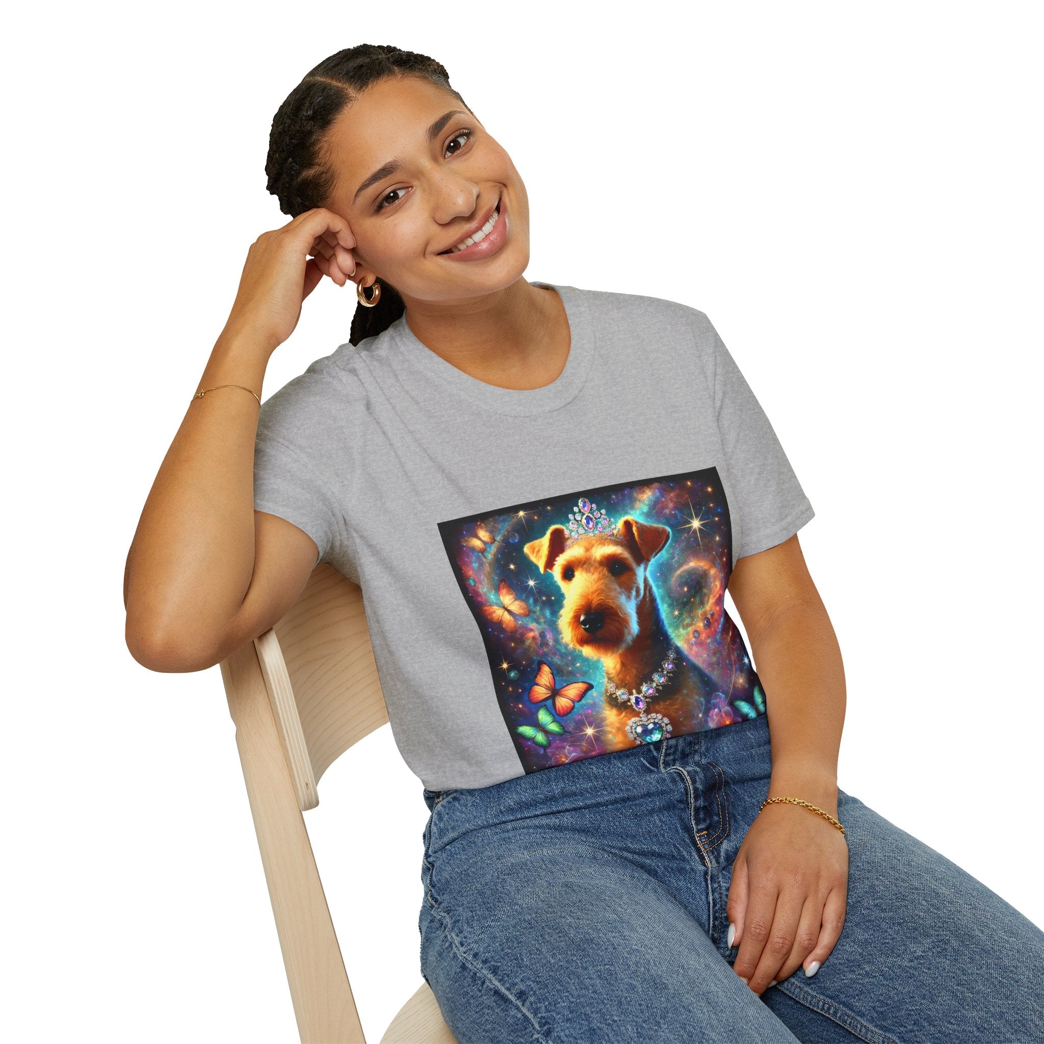 Airedale Terrier Diamond Cosmic Classic | Unisex Dog T-Shirt