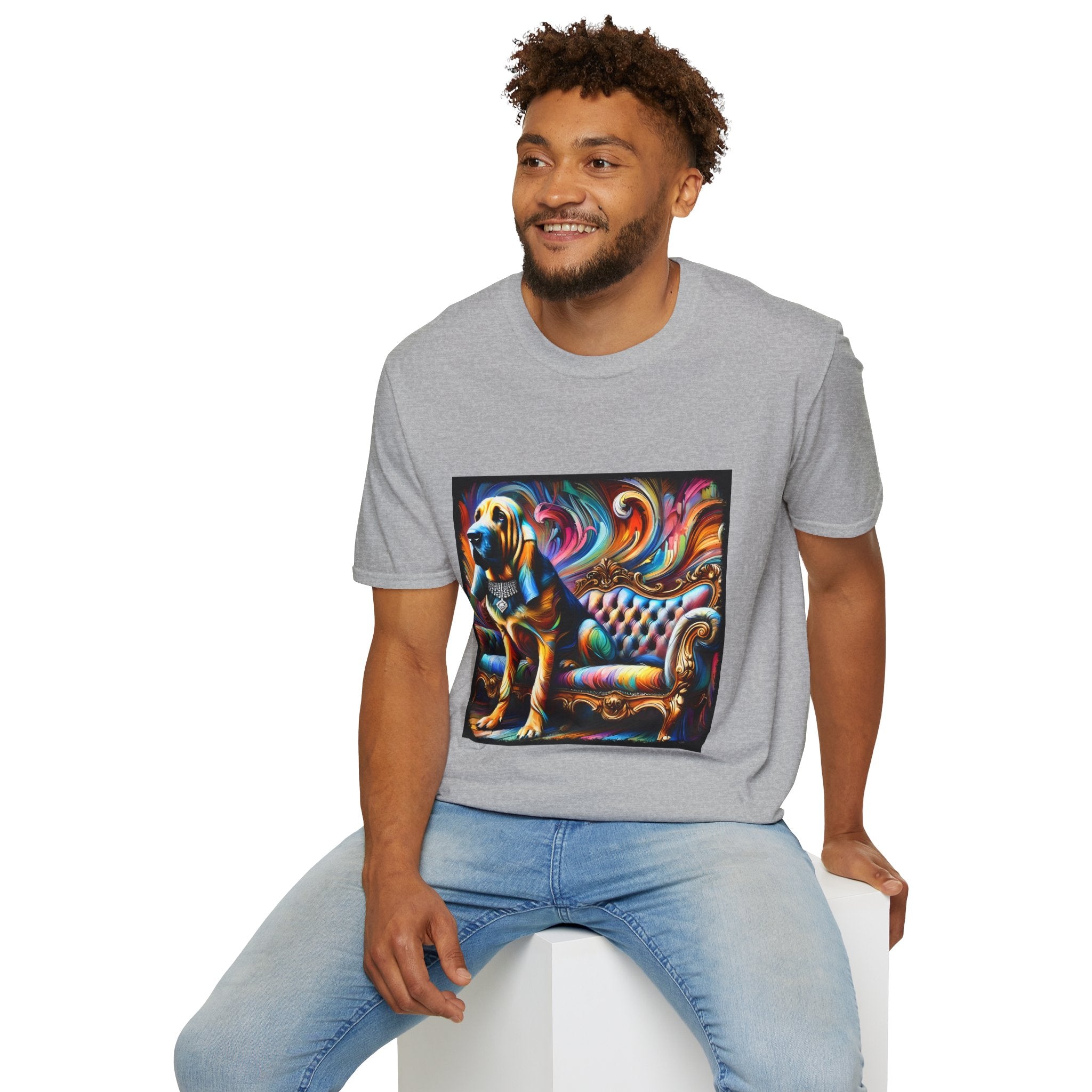 Bloodhound Vivid Swirl | Unisex Dog T-Shirt