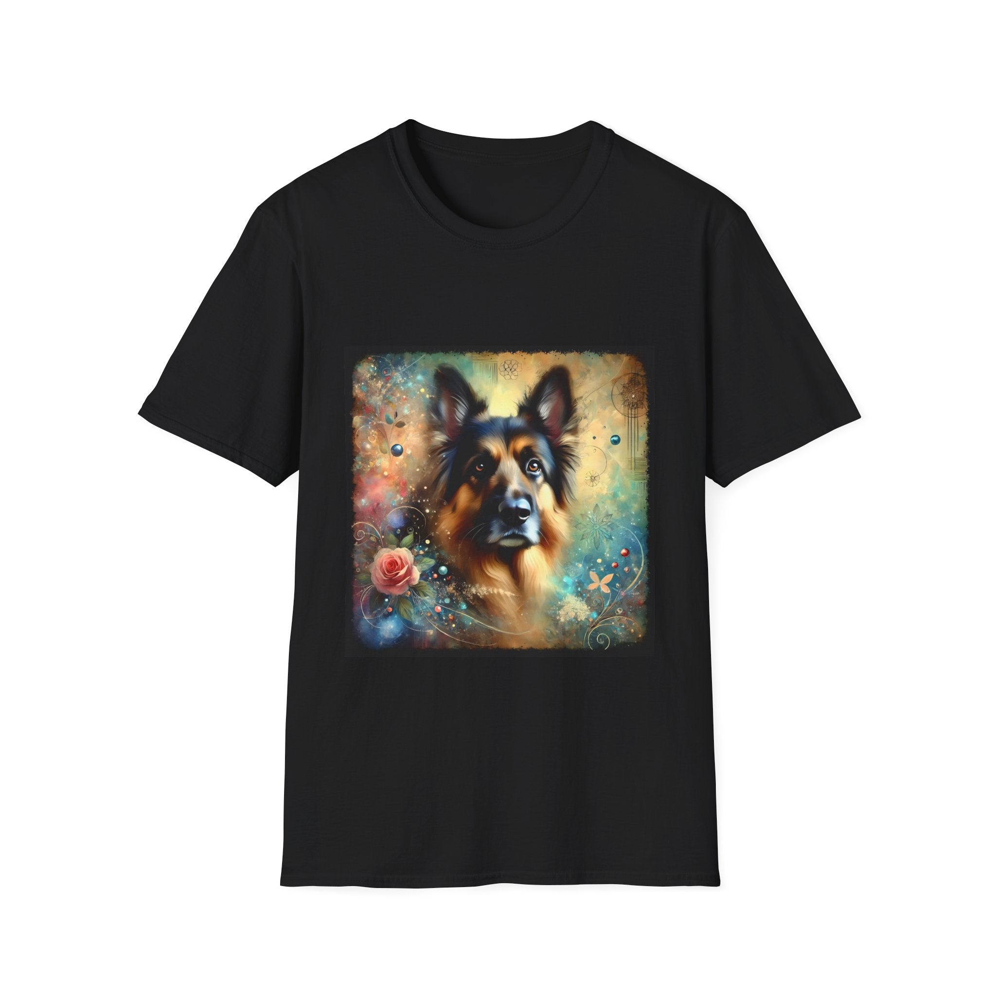 German Shepherd Rose Classic | Unisex Dog T-Shirt