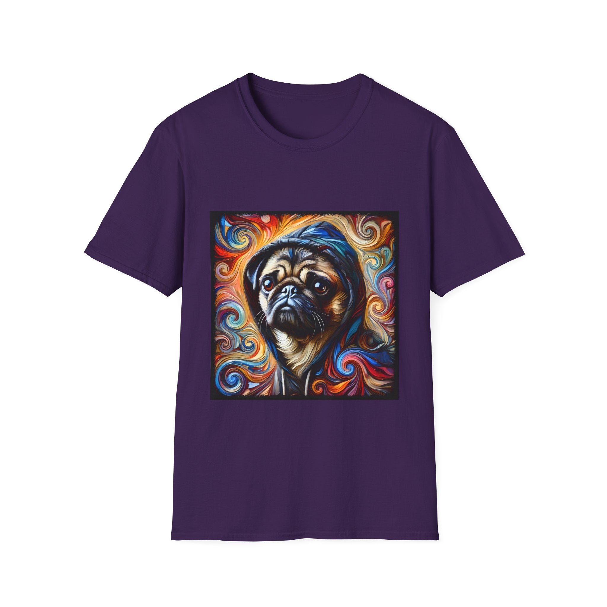 Pug Relaxed Swirl | Unisex Dog T-Shirt