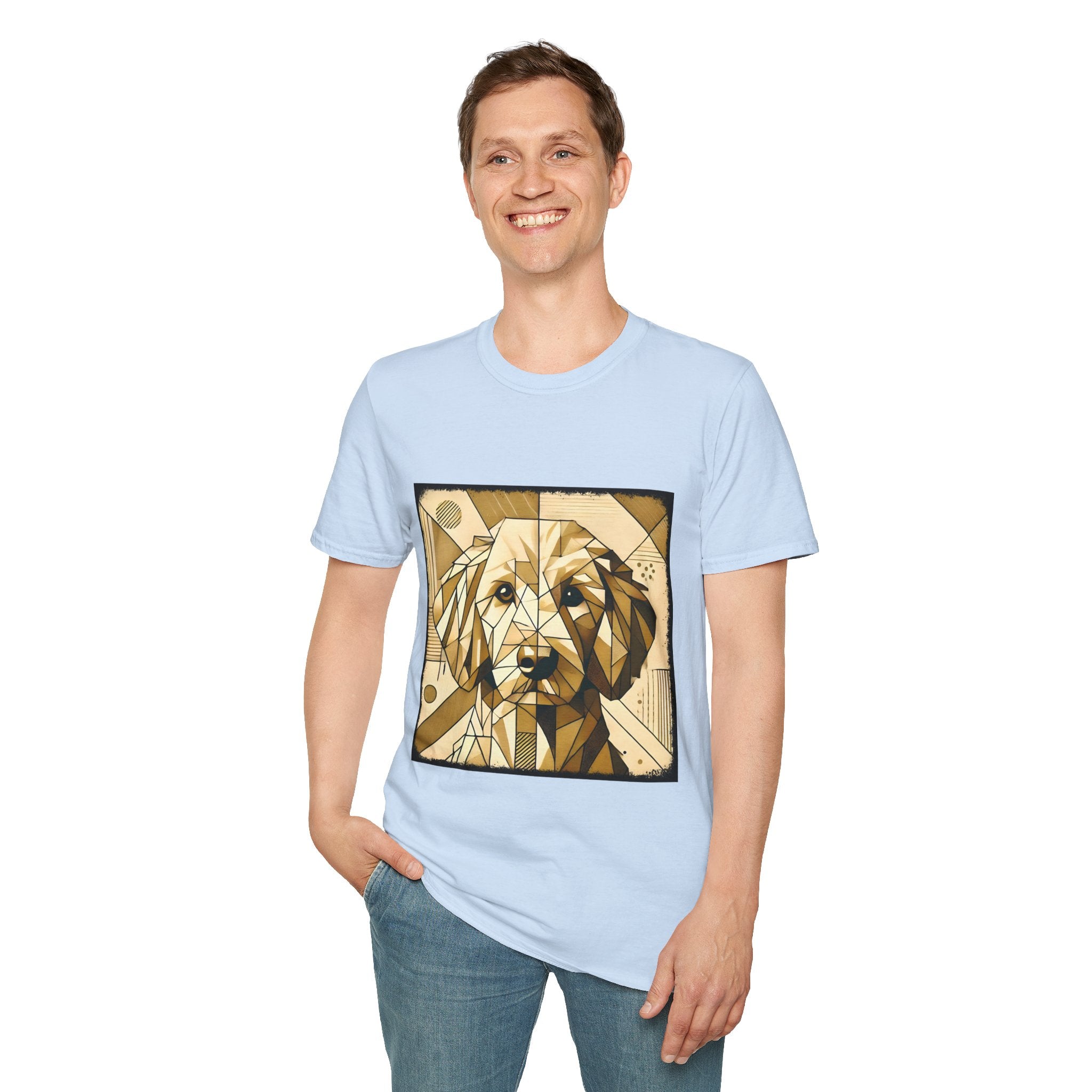 Golden Retriever Golden Geometric | Unisex Dog T-Shirt