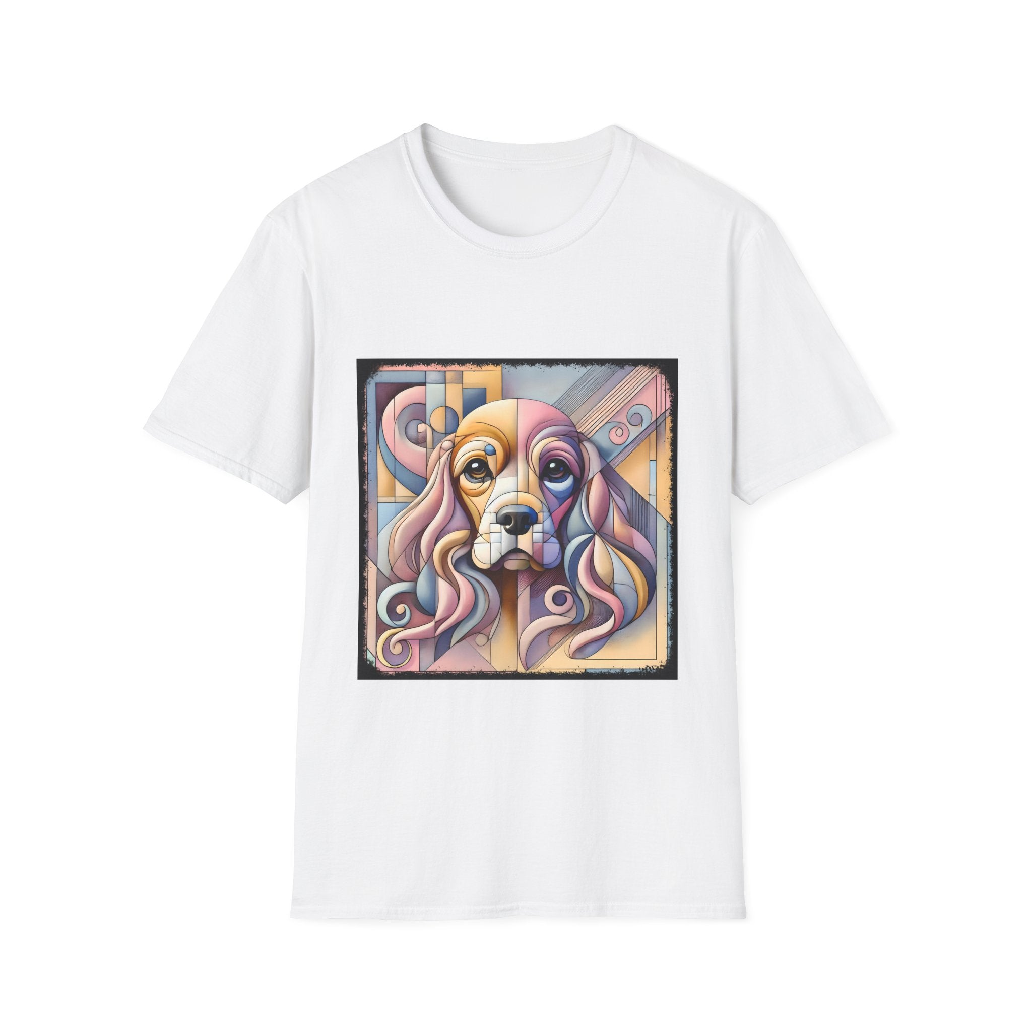 Cocker Spaniel Pastel Geometric | Unisex Dog T-Shirt