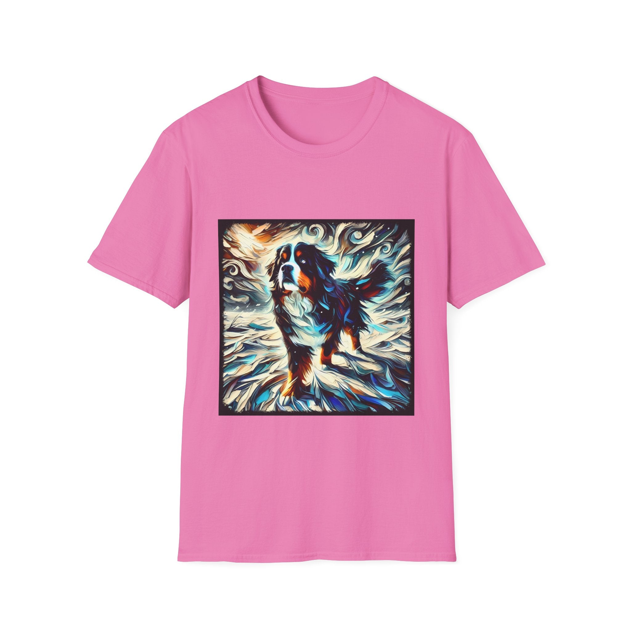 Bernese Mountain Dog Snow Swirl | Unisex Dog T-Shirt
