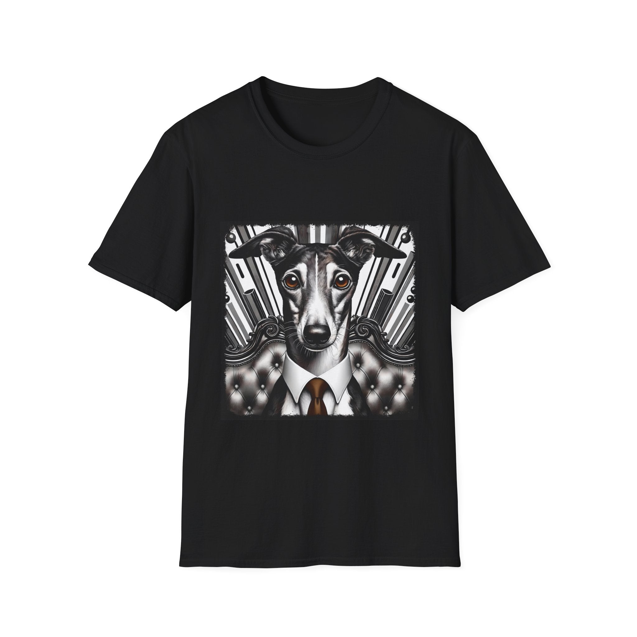 Greyhound B&W Bold Eyes | Unisex Dog T-Shirt