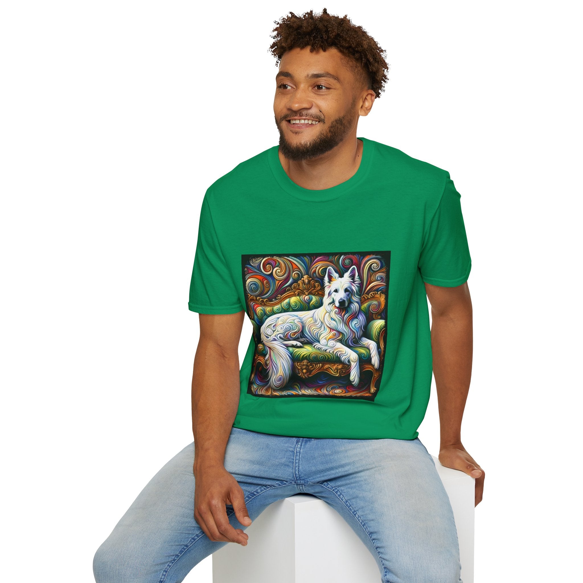 German Shepherd Intense Swirl | Unisex Dog T-Shirt