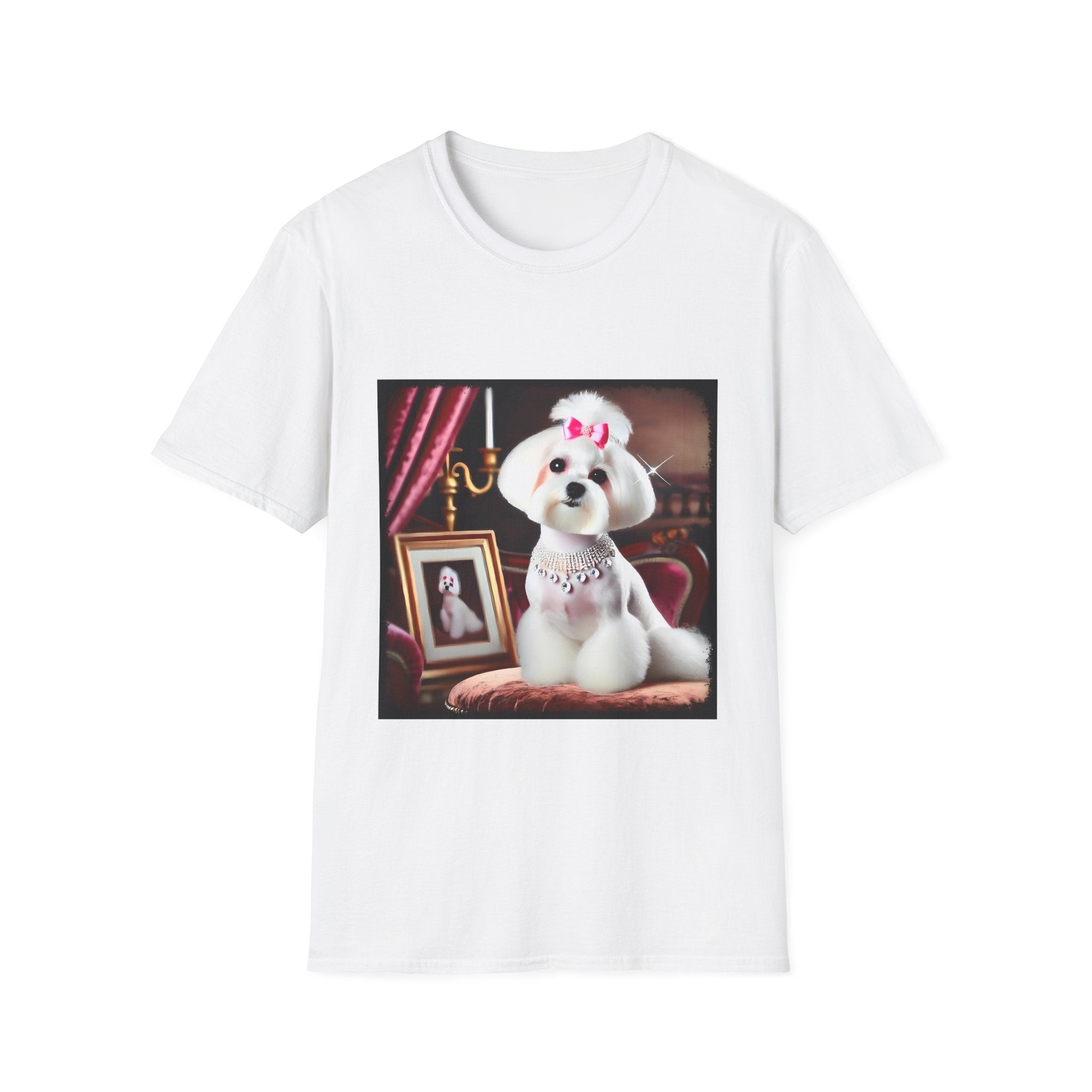 Maltese Pink Princess | Unisex Dog T-Shirt