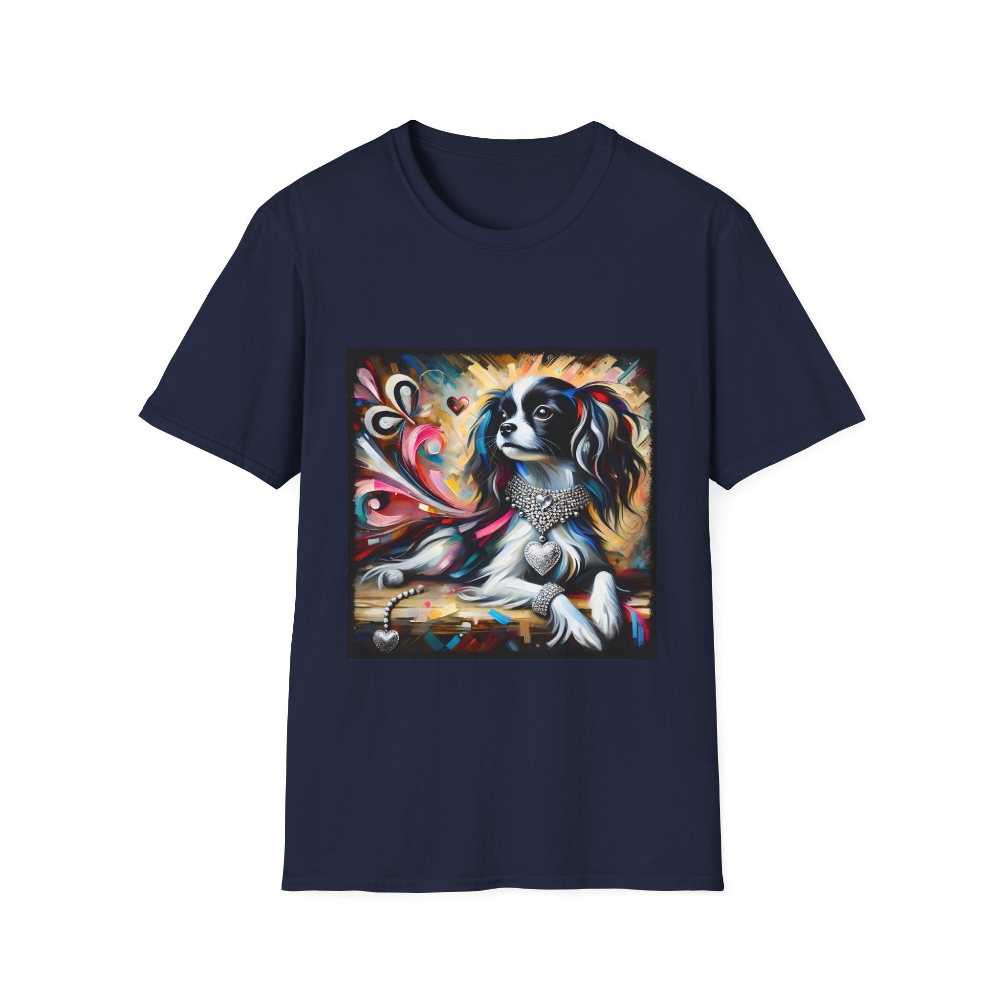 Cavalier King Charles Spaniel Diamond Heart Classic | Unisex Dog T-Shirt