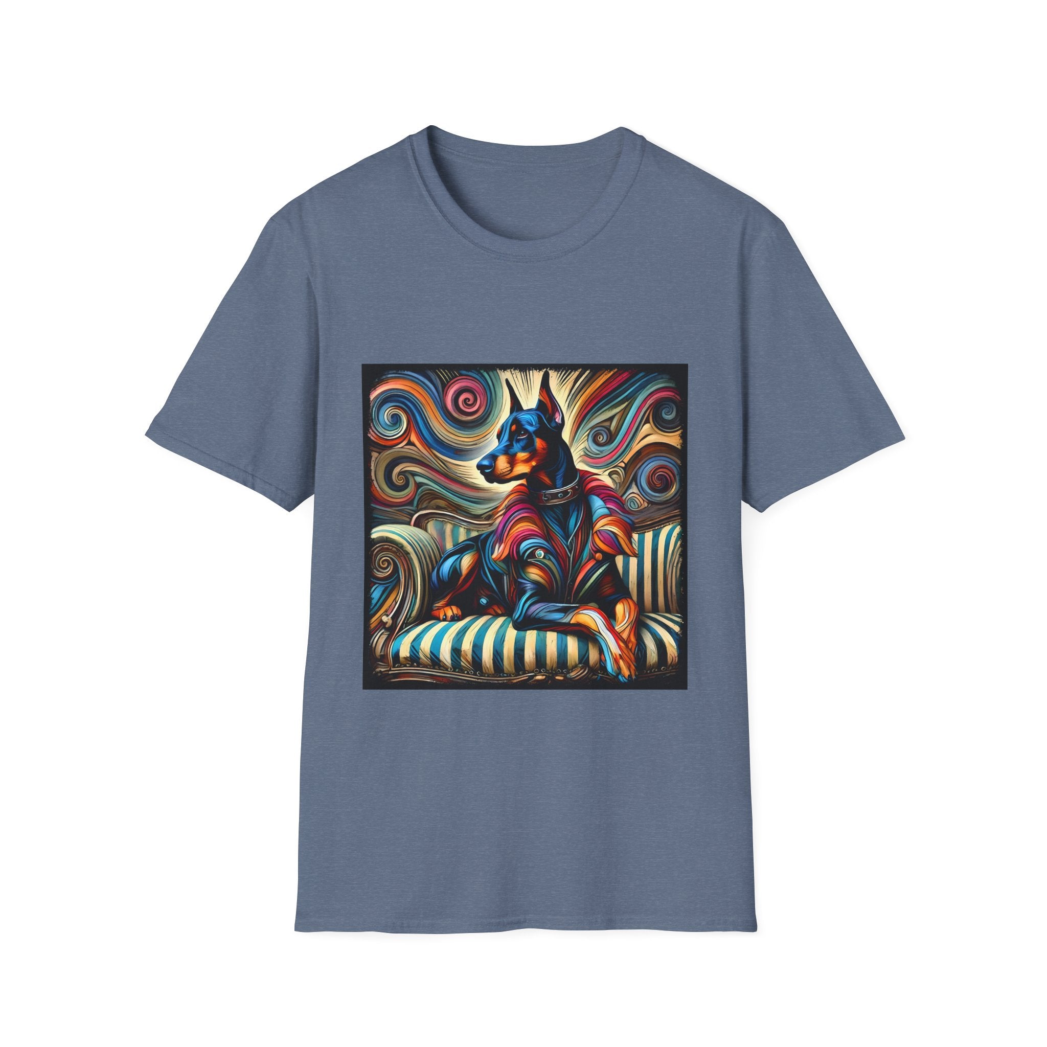 Doberman Pinscher Vivid Rebel | Unisex Dog T-Shirt