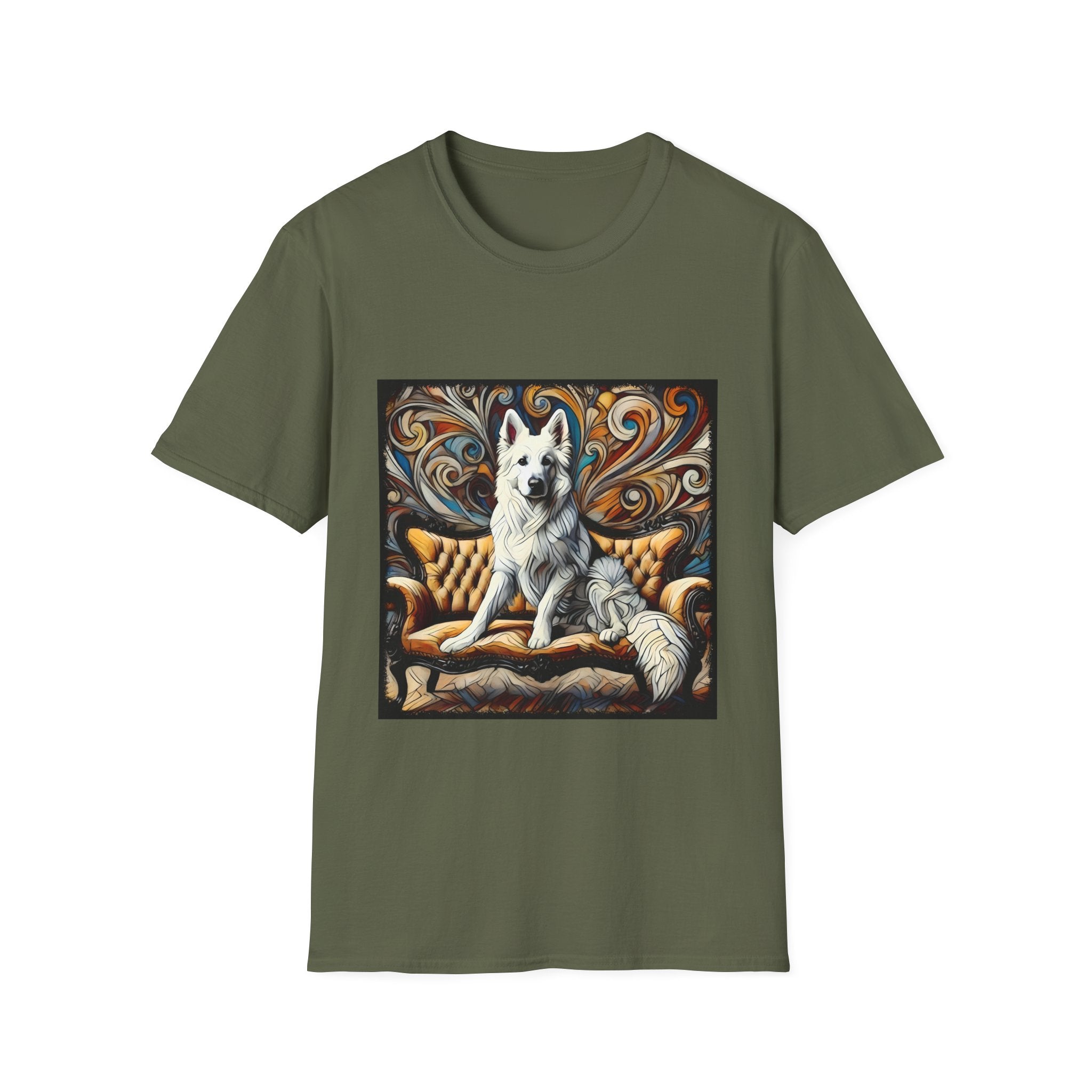 German Shepherd Bold Swirl | Unisex Dog T-Shirt