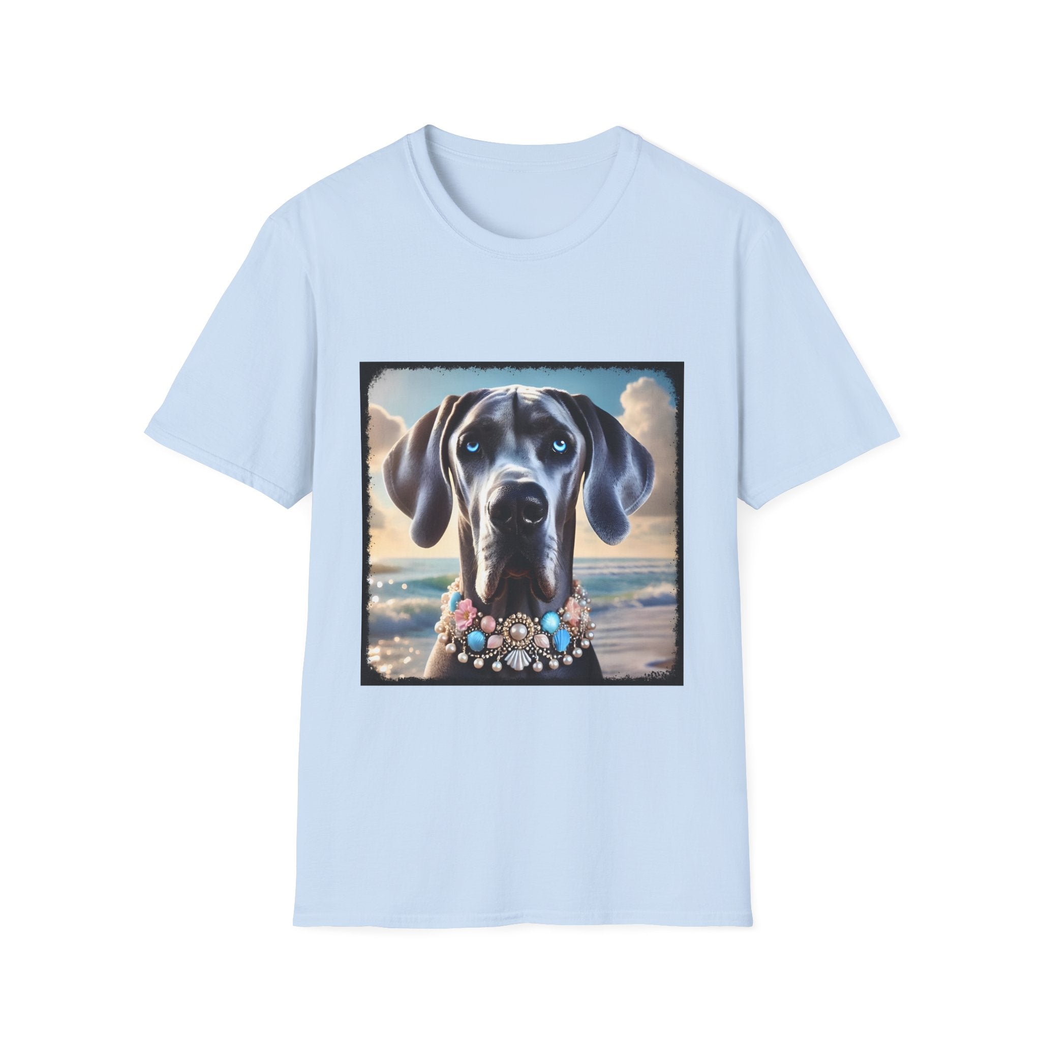 Great Dane Beach Beauty | Unisex Dog T-Shirt
