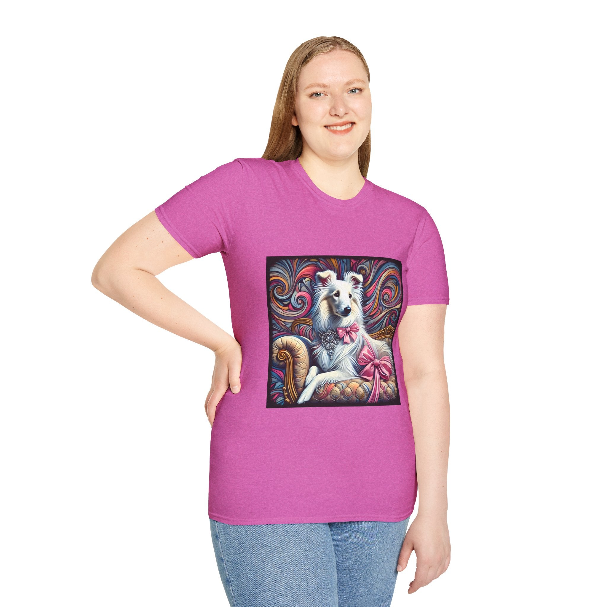 Collie Pink Princess Swirl | Unisex Dog T-Shirt