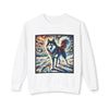 Siberian Husky Snow Swirl | Unisex Lightweight Dog Sweatshirt