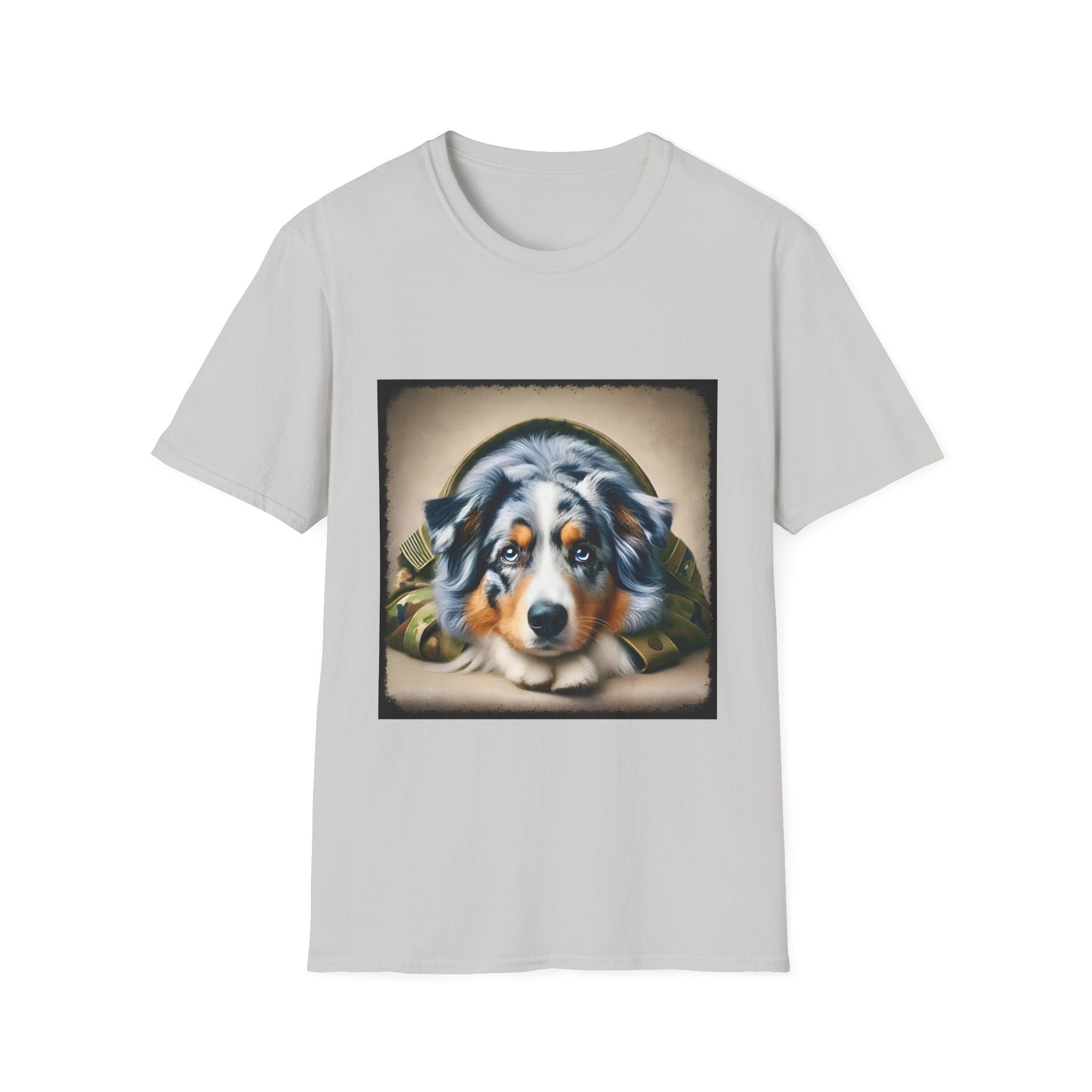 Australian Shepherd Camo Muse | Unisex Dog T-Shirt