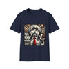 Premium Cotton Havanese B&W Red Tie Unisex Tee