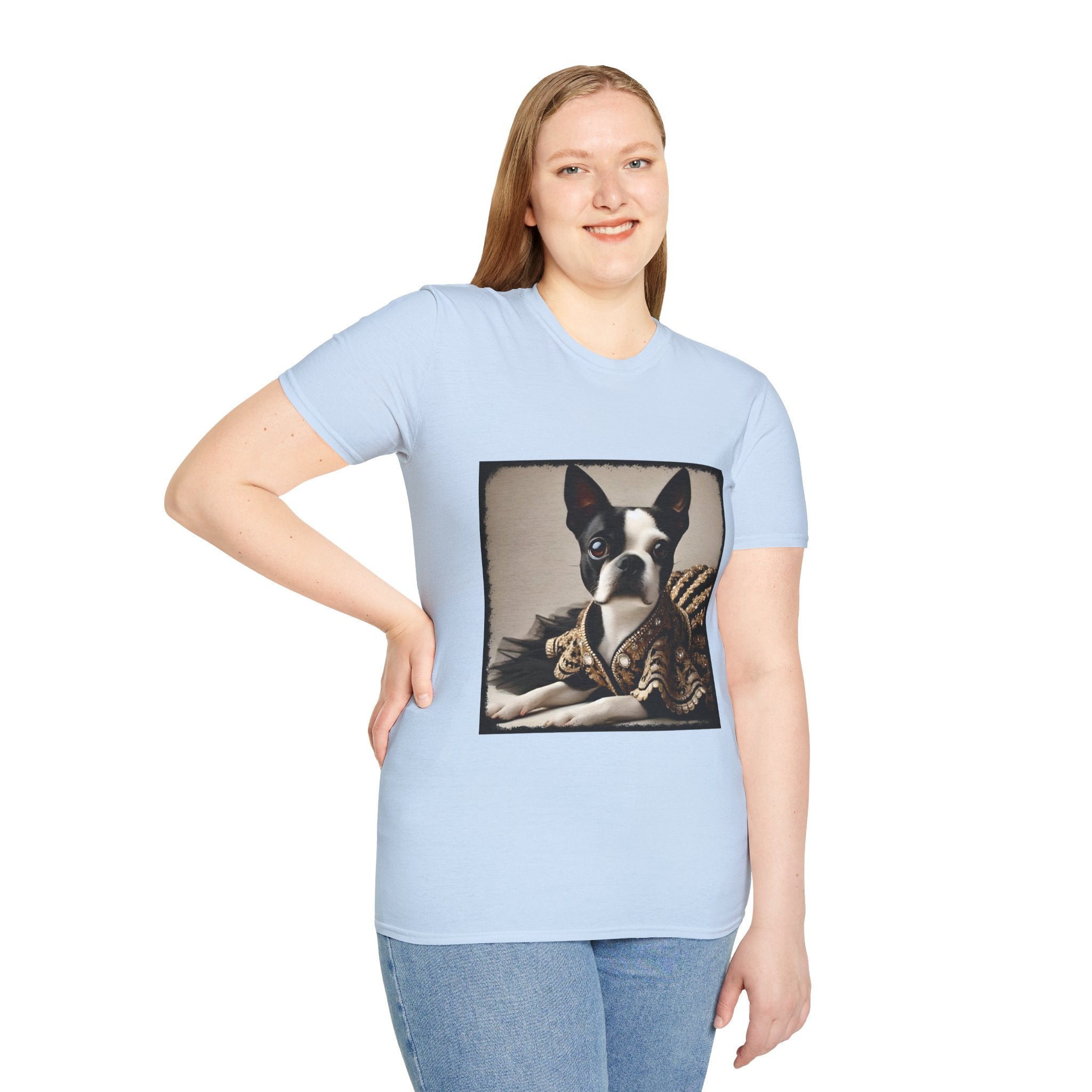 Boston Terrier Brocade Babe | Unisex Dog T-Shirt