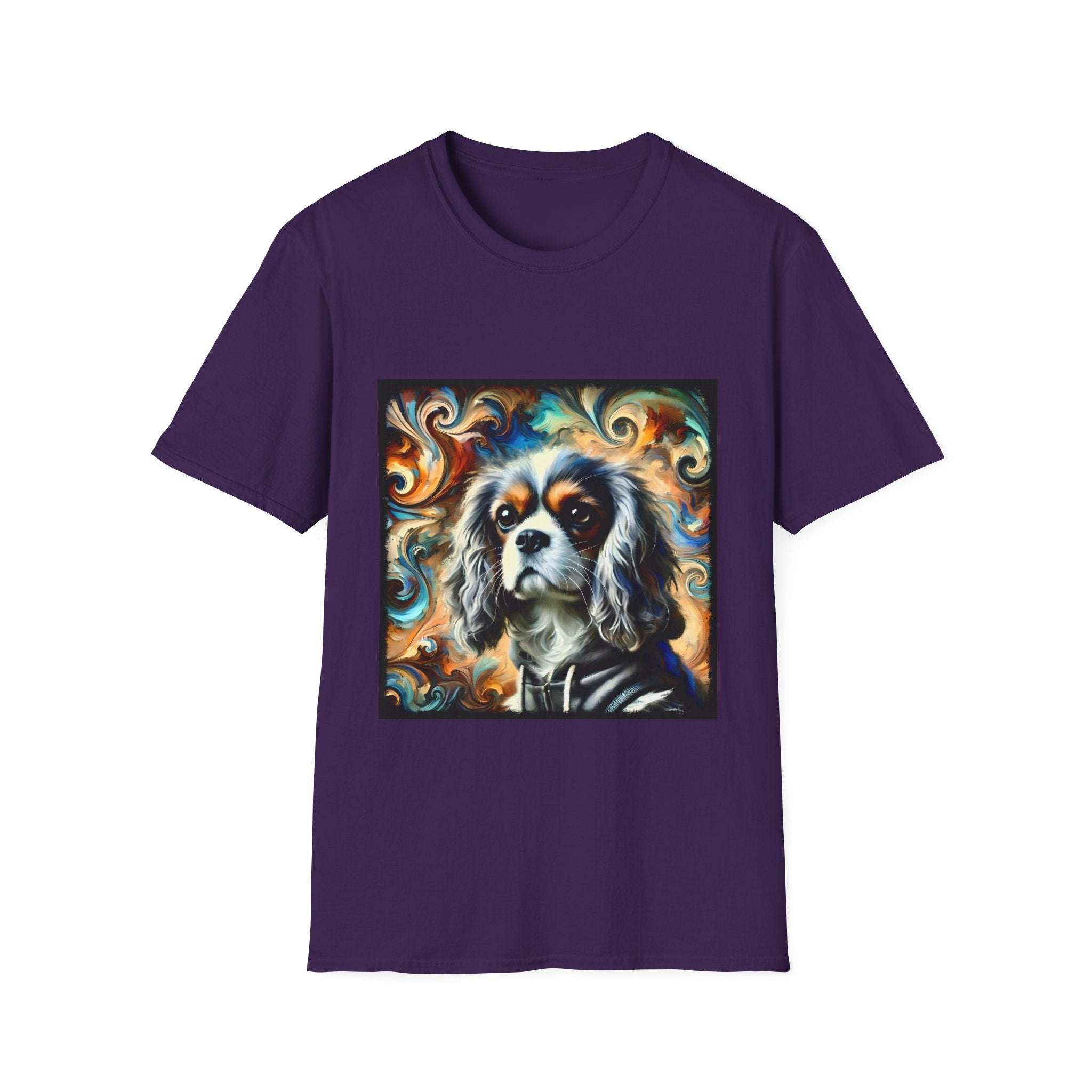 Cavalier King Charles Spaniel Silver Swirl | Unisex Dog T-Shirt