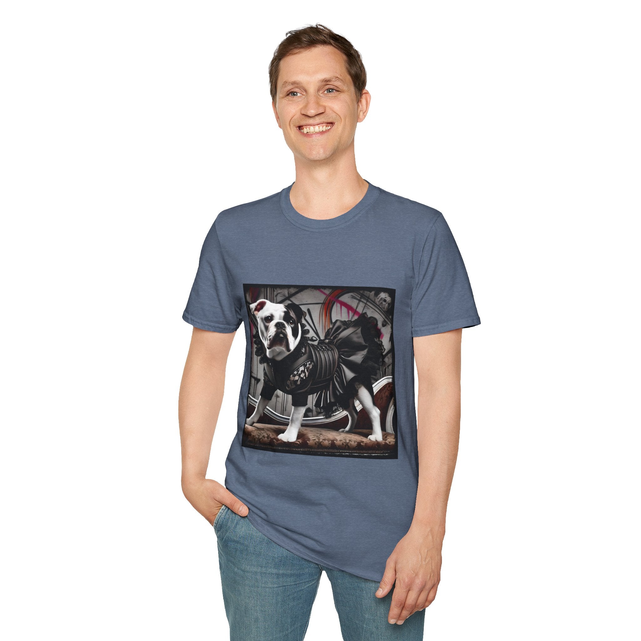 Bulldog Chic Charm | Unisex Dog T-Shirt