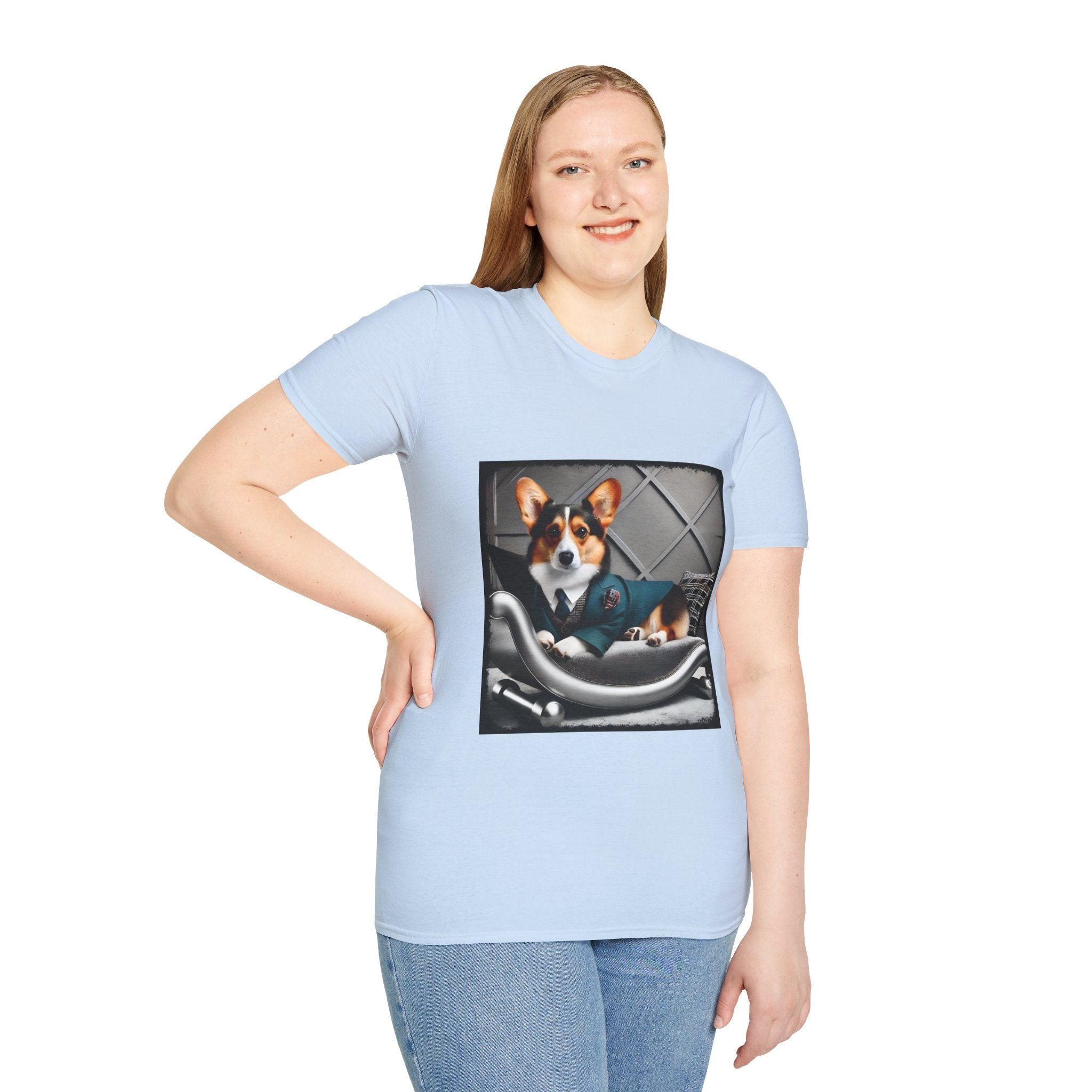 Pembroke Welsh Corgi Chic Chap | Unisex Dog T-Shirt