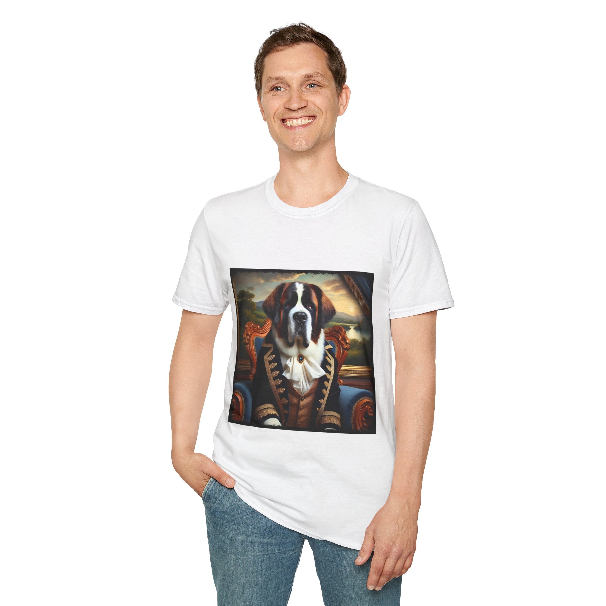 Saint Bernard Dashing Duke | Unisex Dog T-Shirt