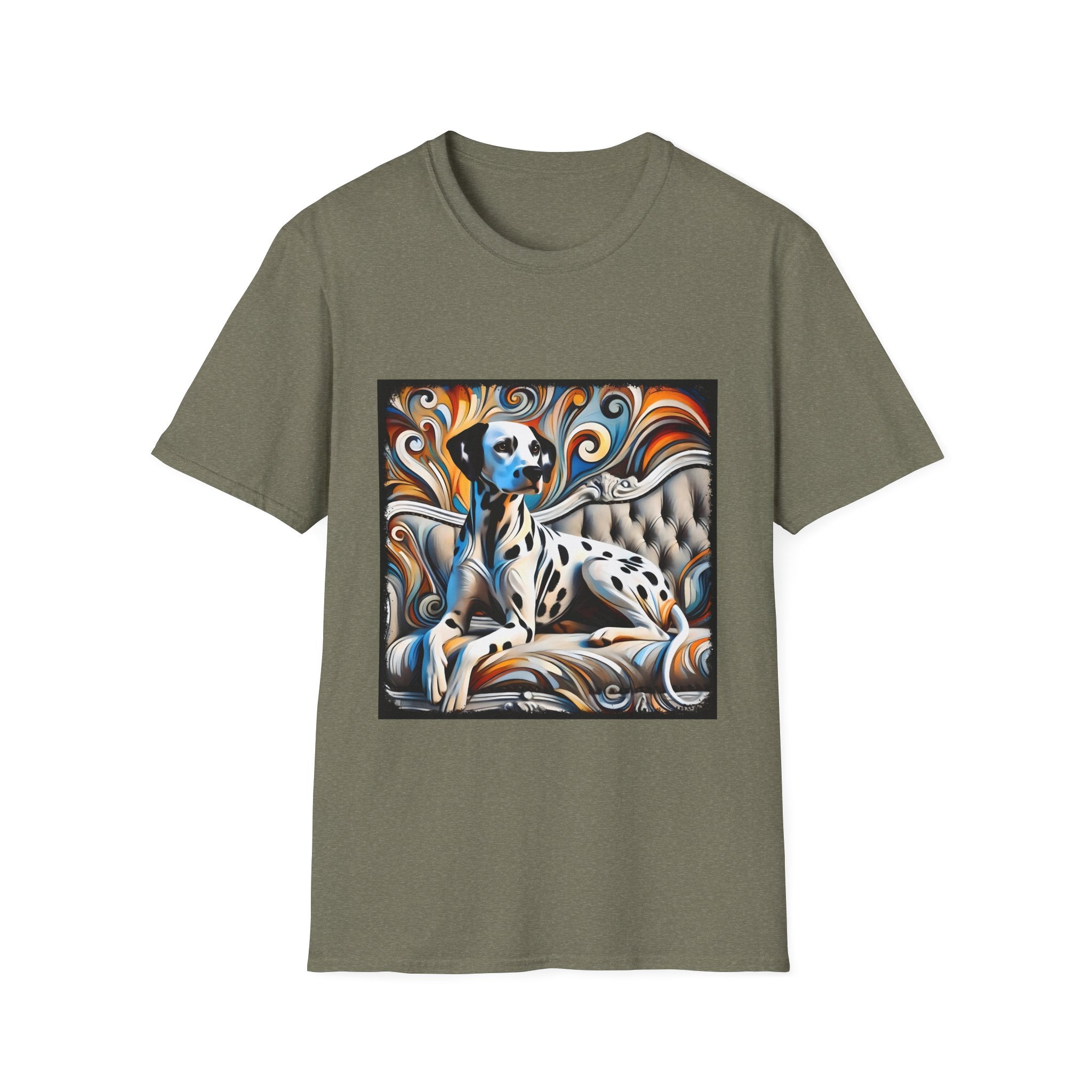 Dalmatian vivid Swirl | Unisex Dog T-Shirt