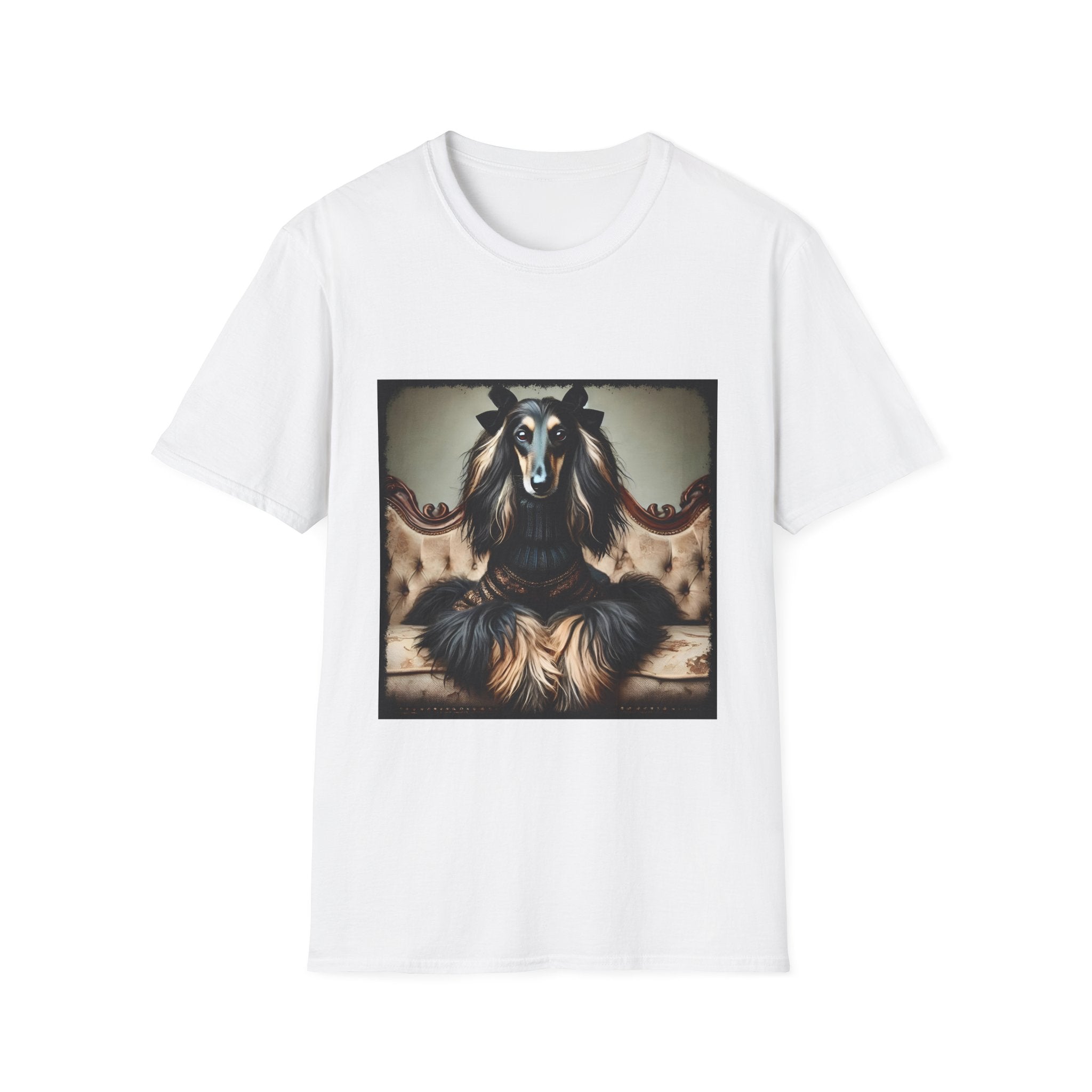 Afghan Hound Bold Icon | Unisex Dog T-Shirt