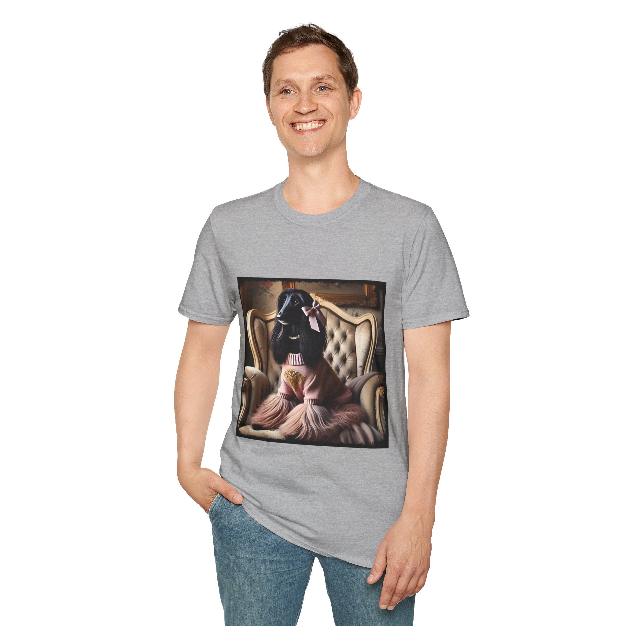 Afghan Hound Pink Posh | Unisex Dog T-Shirt